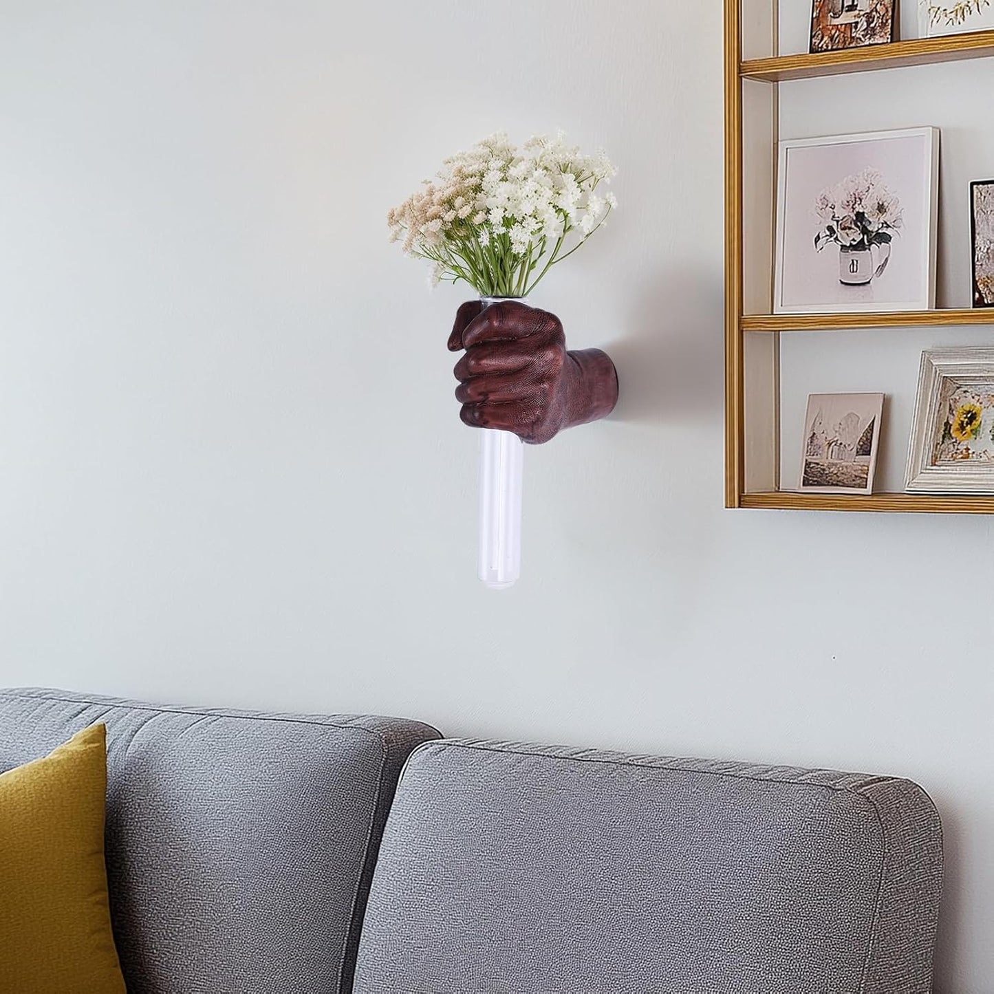 Funky Flower Vase / Brown