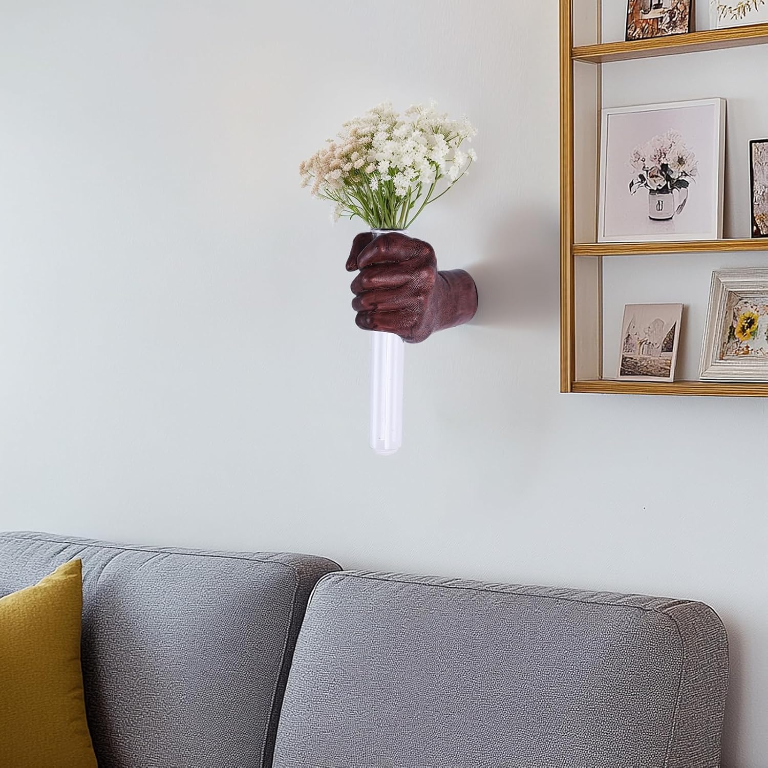 Funky Flower Vase / Brown