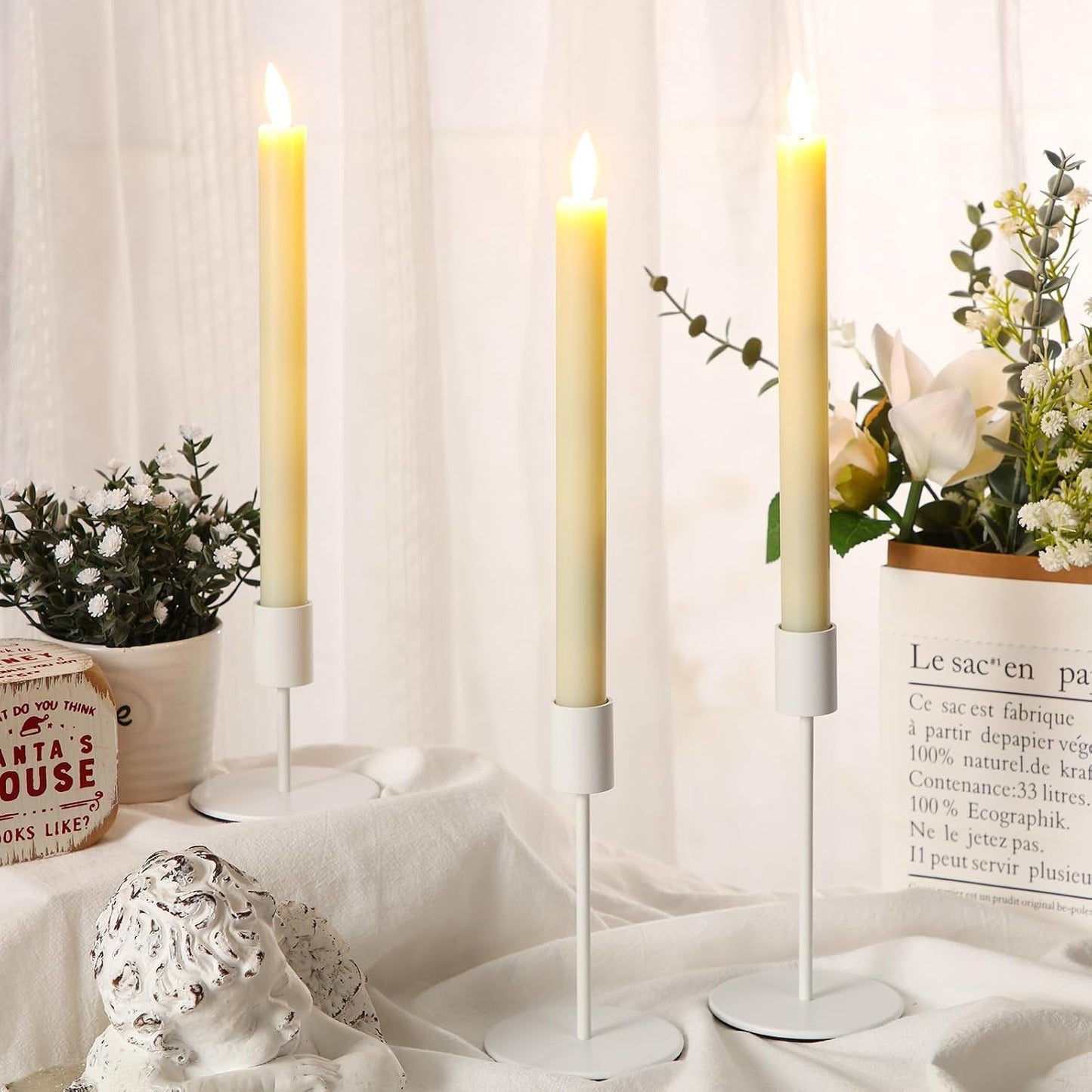 Sieral Candle Holders Bulk Taper Candlesticks Holders Set Modern Decorative Metal Candelabras for Wedding Anniversary