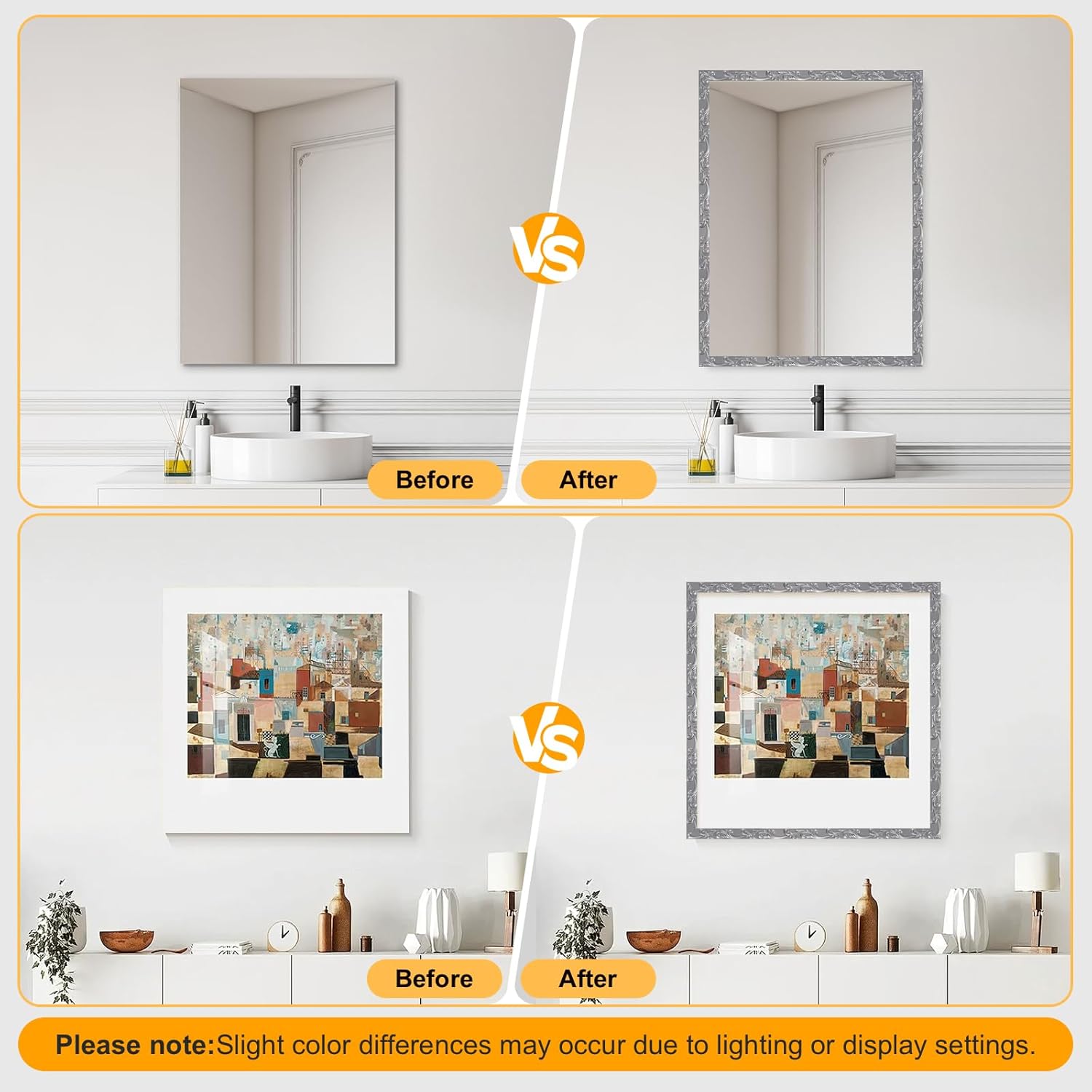 x 1.02'' Peel and Stick Crown Molding Trim / Silver / 16.4 Inch