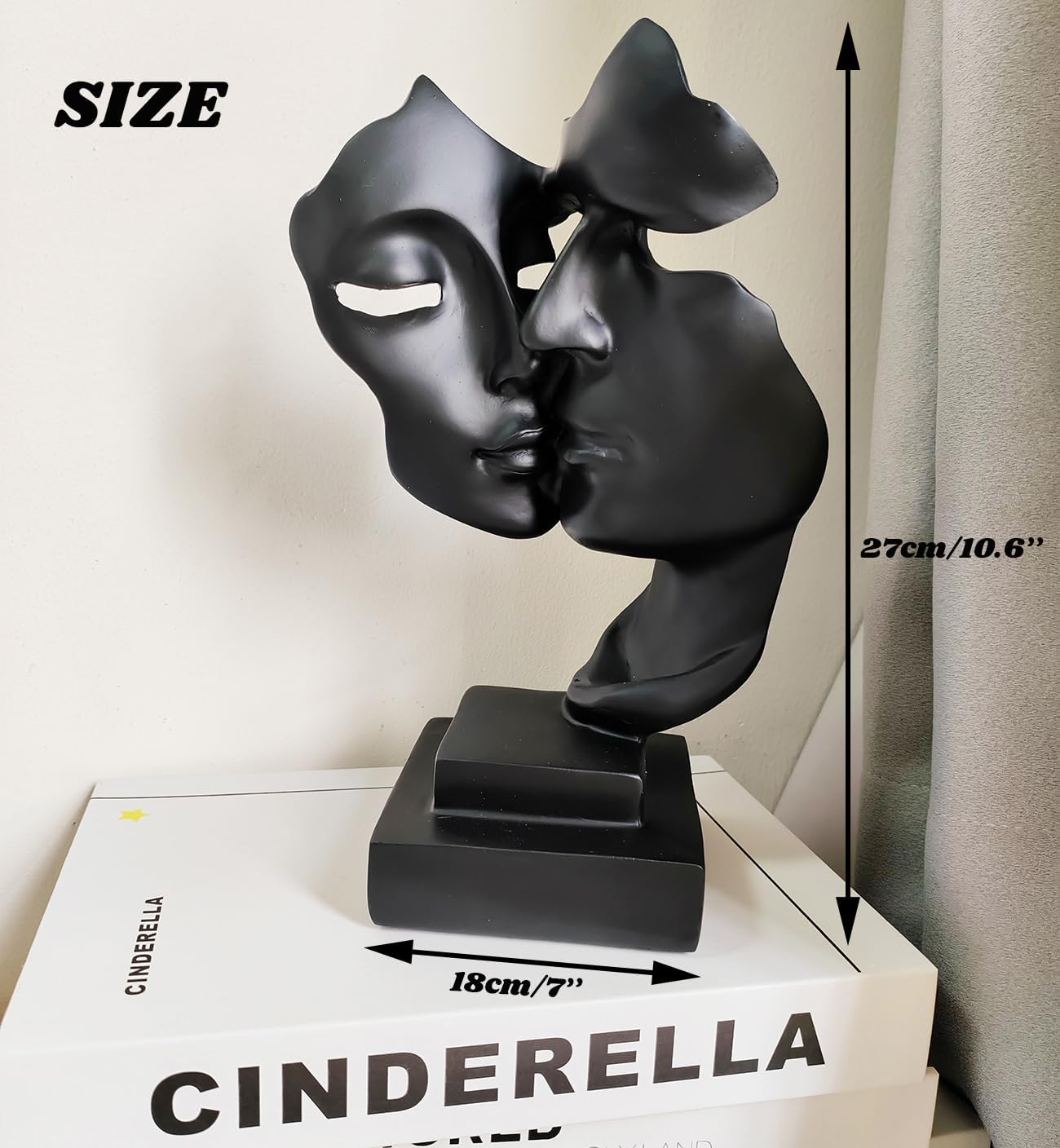 Thinker Resin Statue Ornaments / Black