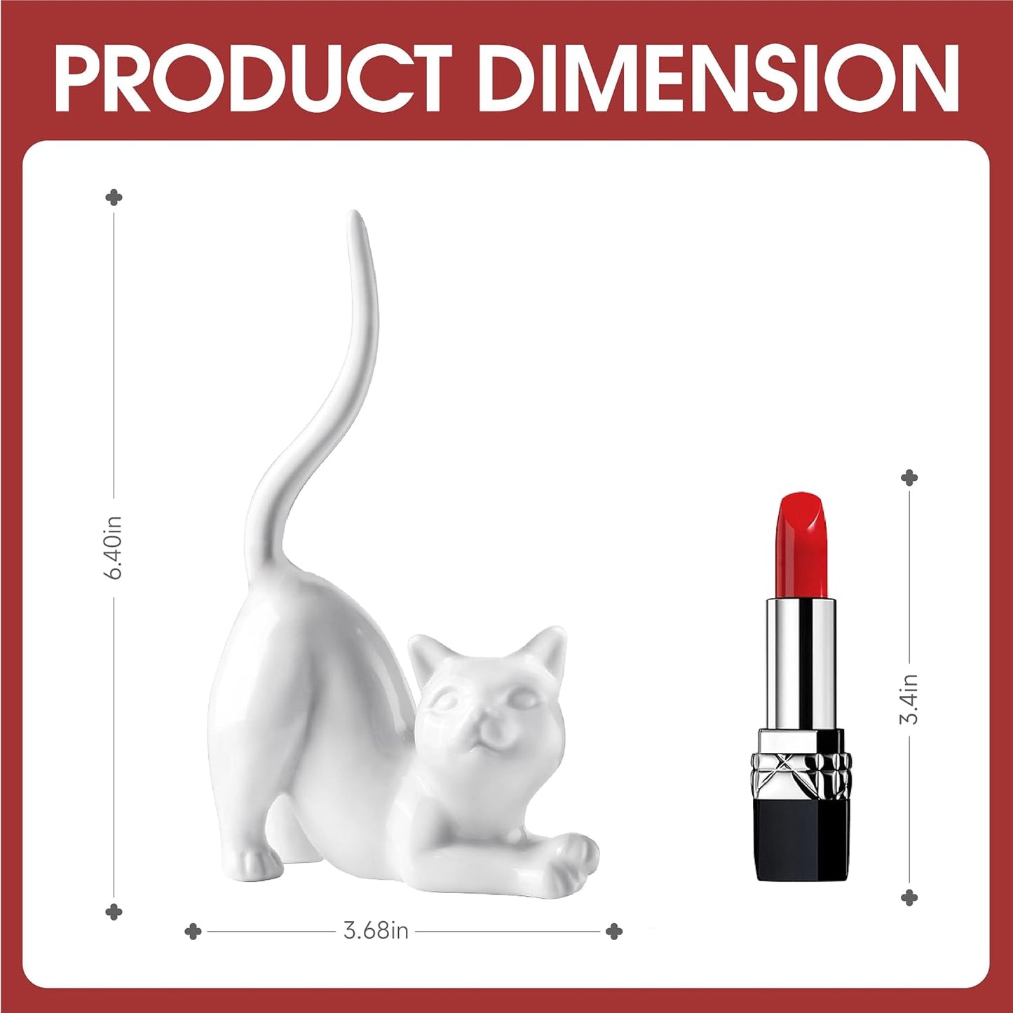 Cat Ring Holder Wedding Ring Stand Lover Gift For Women Friends Birthday / Kitty