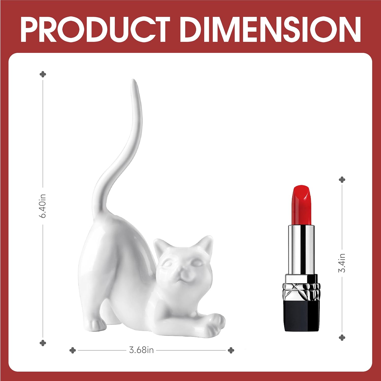 Cat Ring Holder Wedding Ring Stand Lover Gift For Women Friends Birthday / Kitty