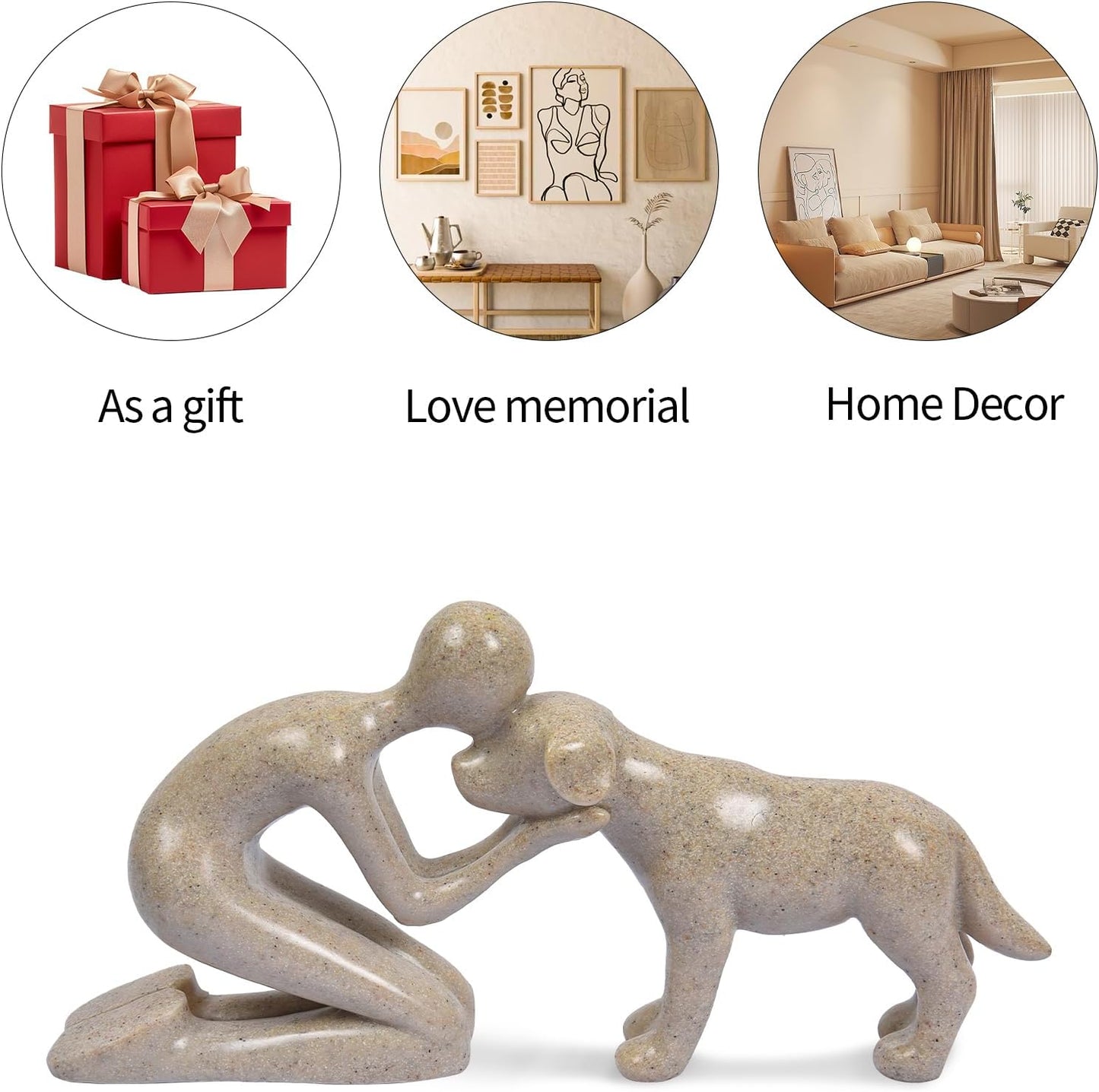 Head-to-Head Intimate Figurine Home Decor / Sandstone