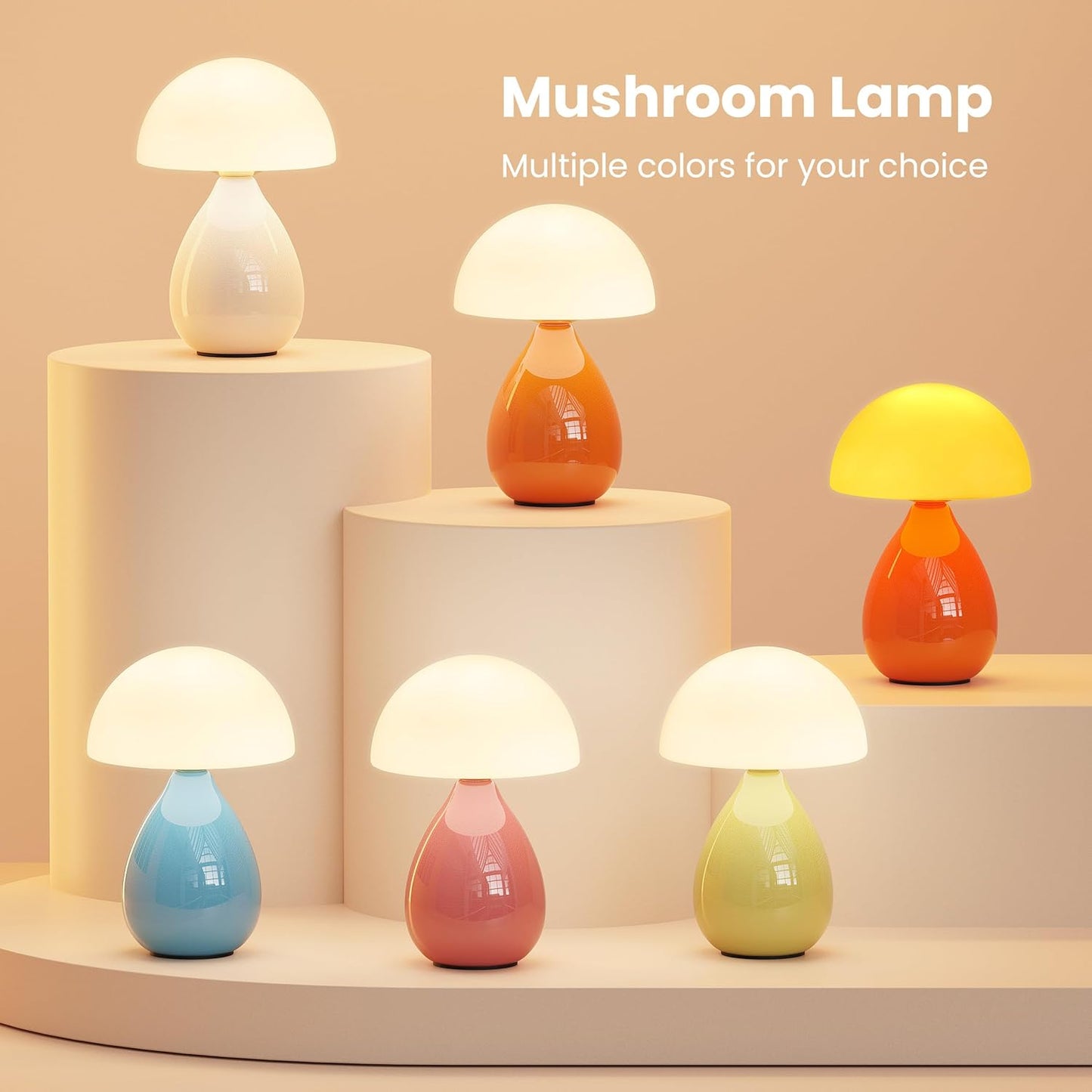 Mini Modern Lamp Bedside Nightstand Light Desk Small Light Dimmable / Orange