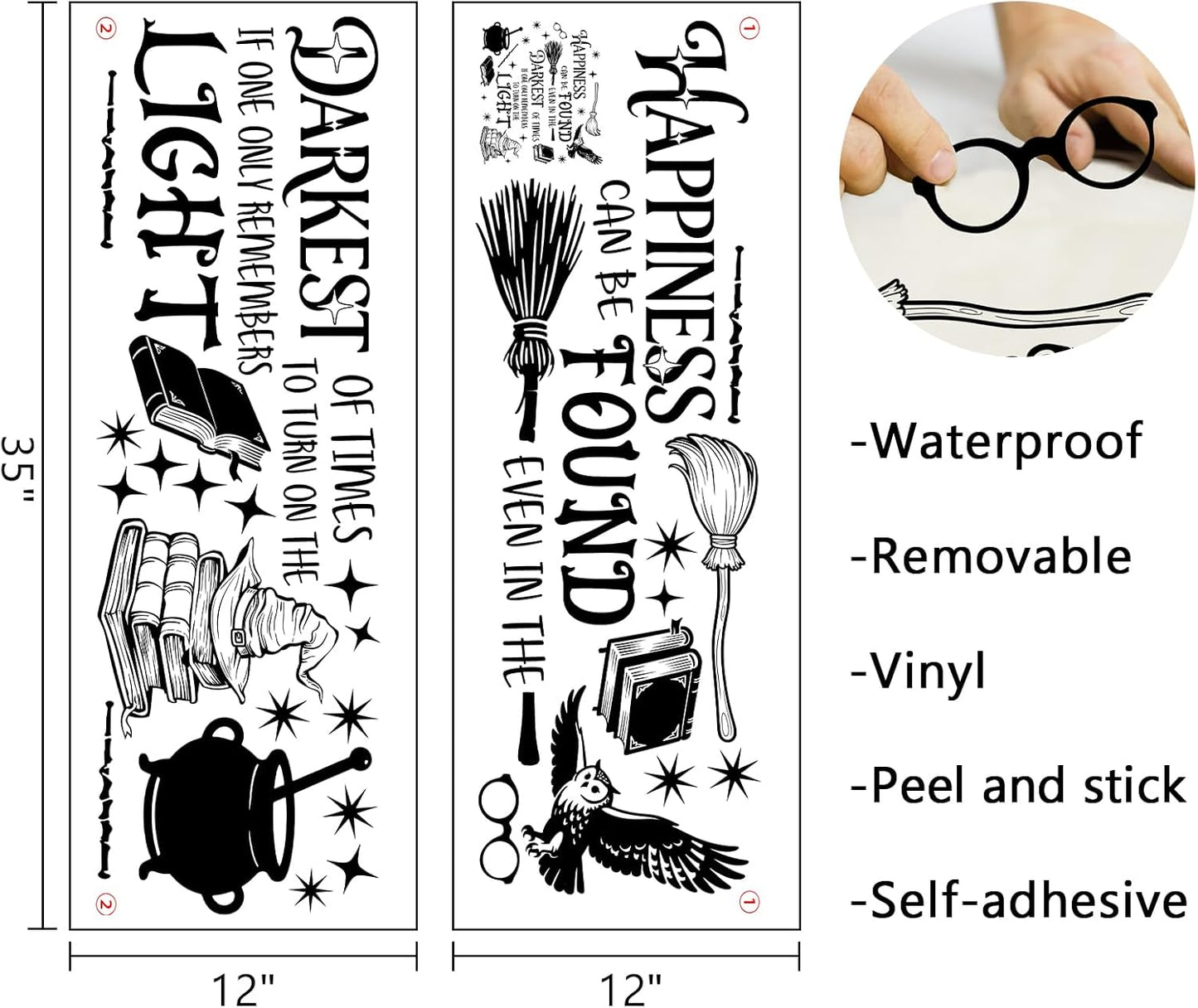 Happiness Can be Found Even in The Darkest Wall Decals Stickers