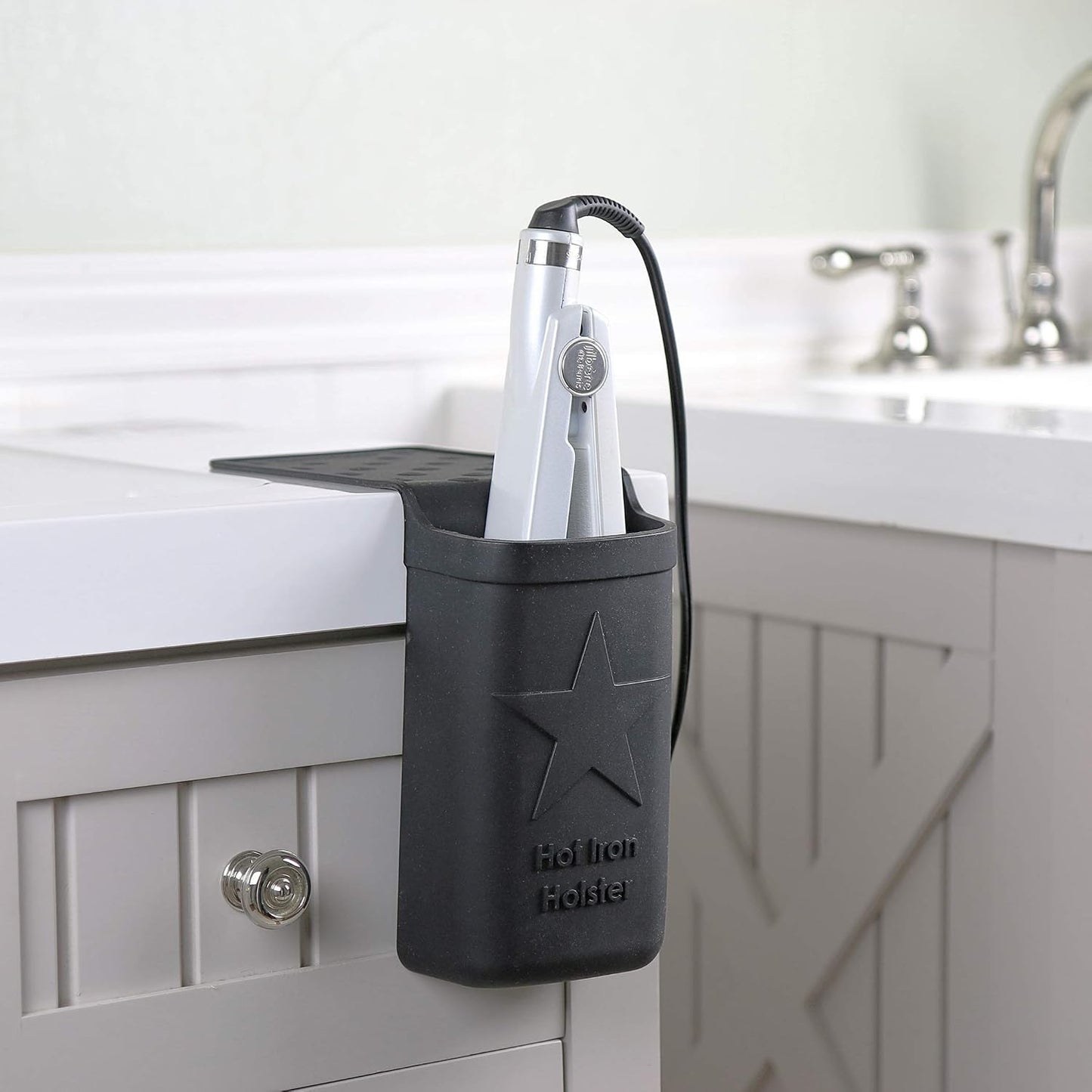 Hot Iron Holster | Adhesive-Free Silicone Storage Pocket for Organization and Travel | Heat Resistant to 500°F | Ideal