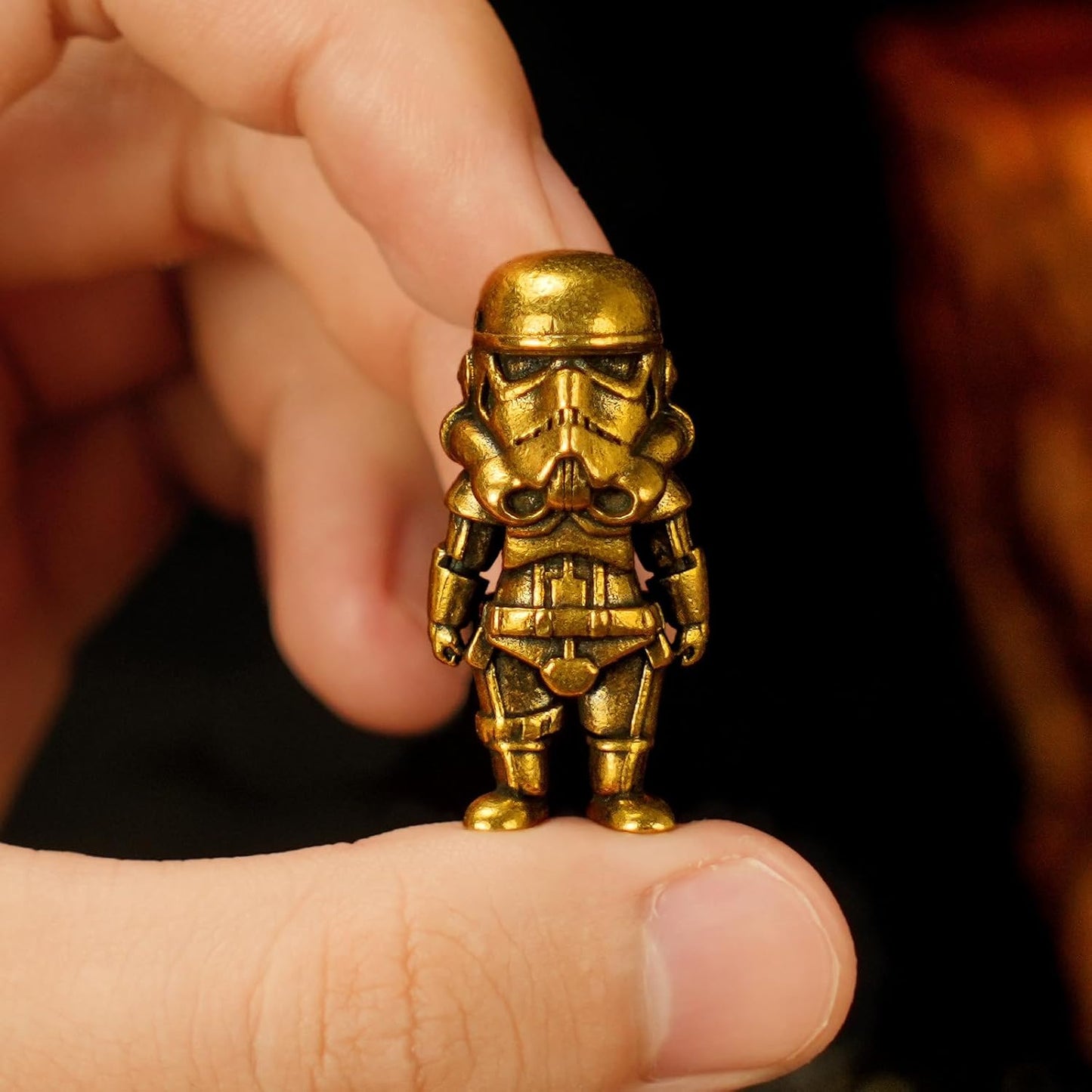 Antique Brass Robot Figurine / Biochemical Robot