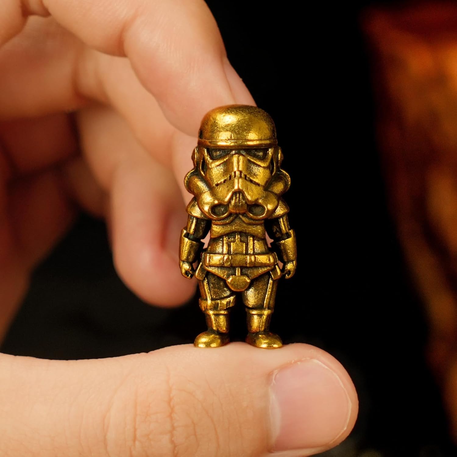 Antique Brass Robot Figurine / Biochemical Robot