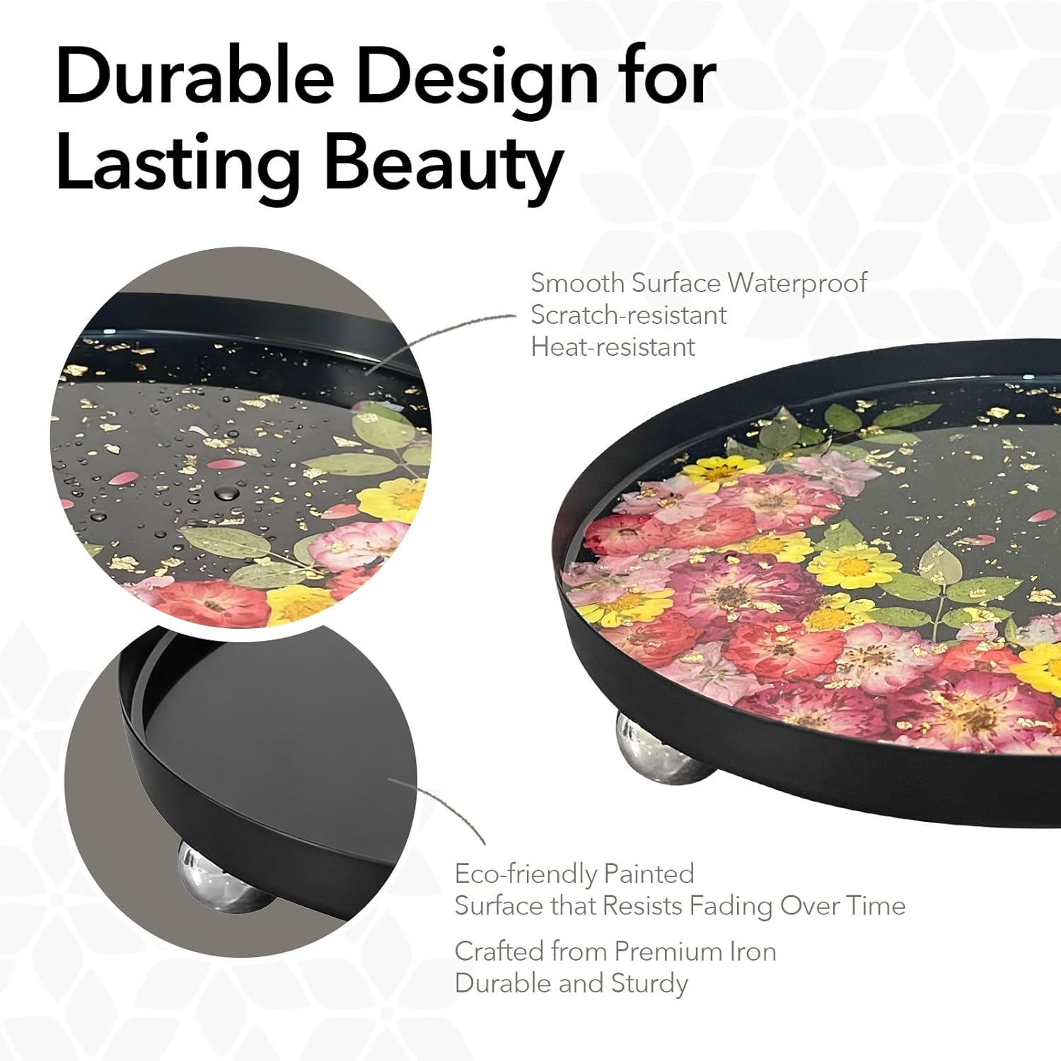 Create Real Flower Tray / White-basic