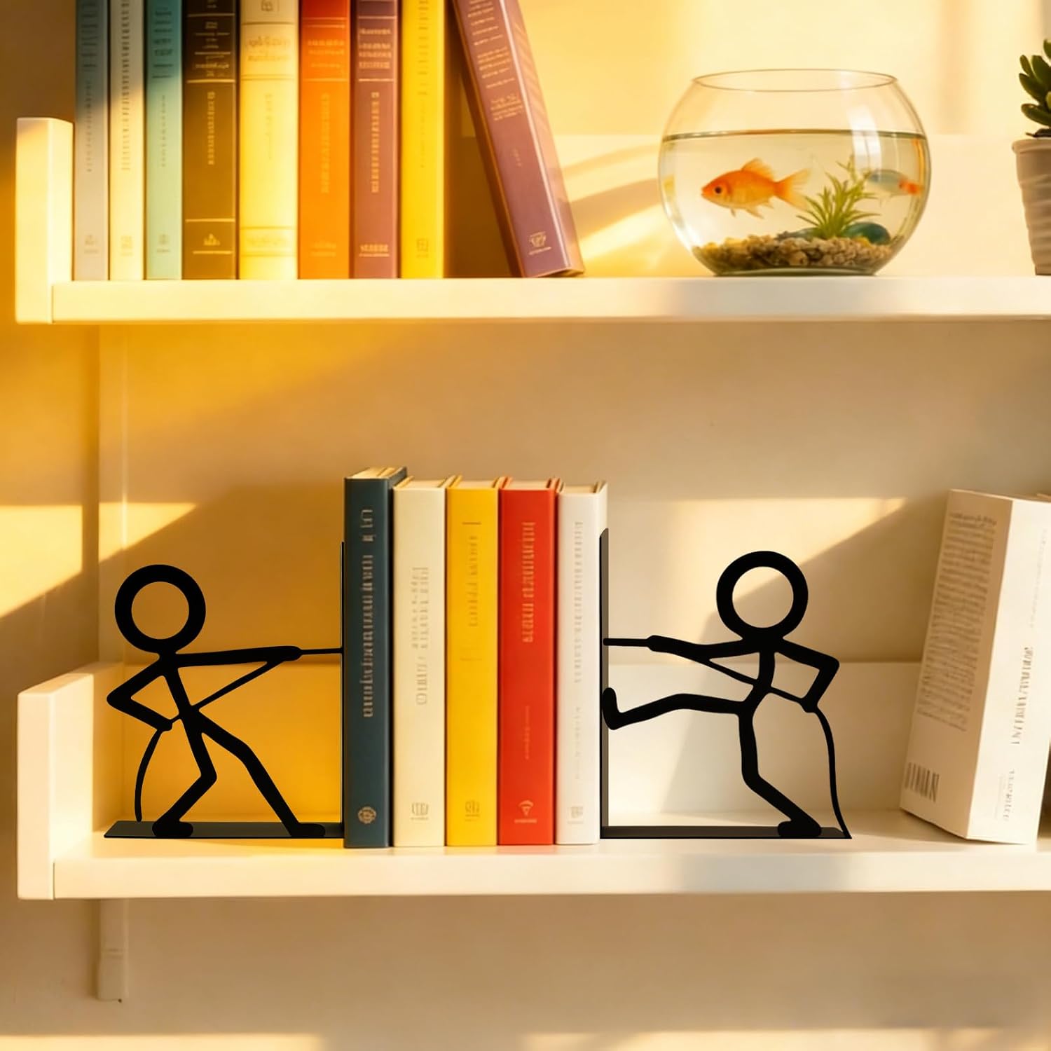 Metal Bookends People Book-End