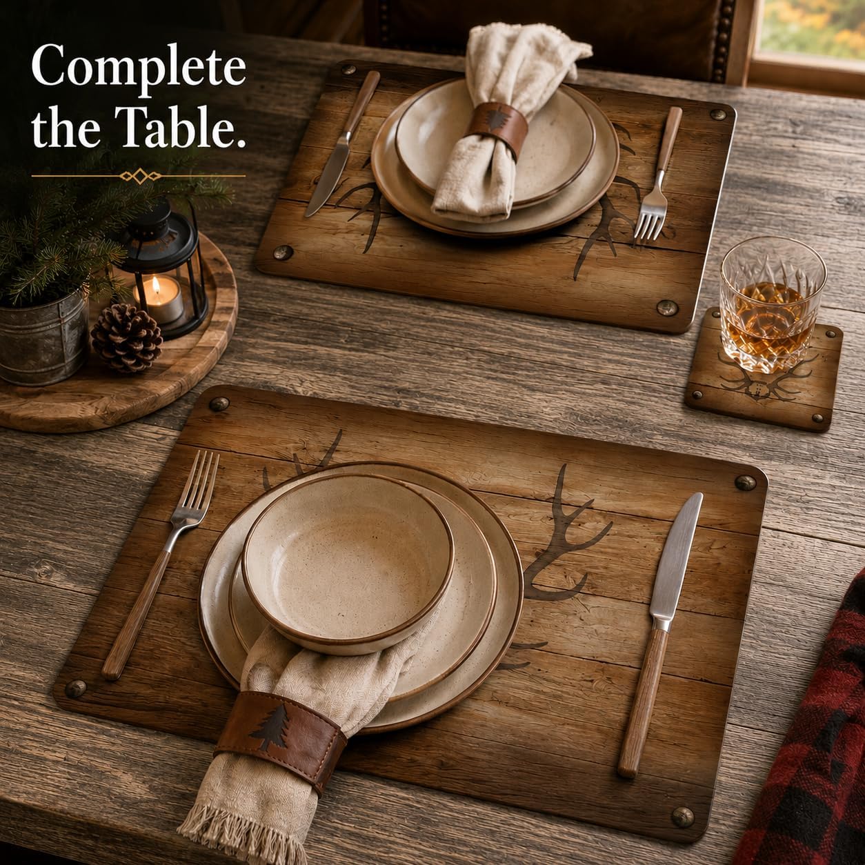 Multi / Coasters / 4 x 4 / Lodge
