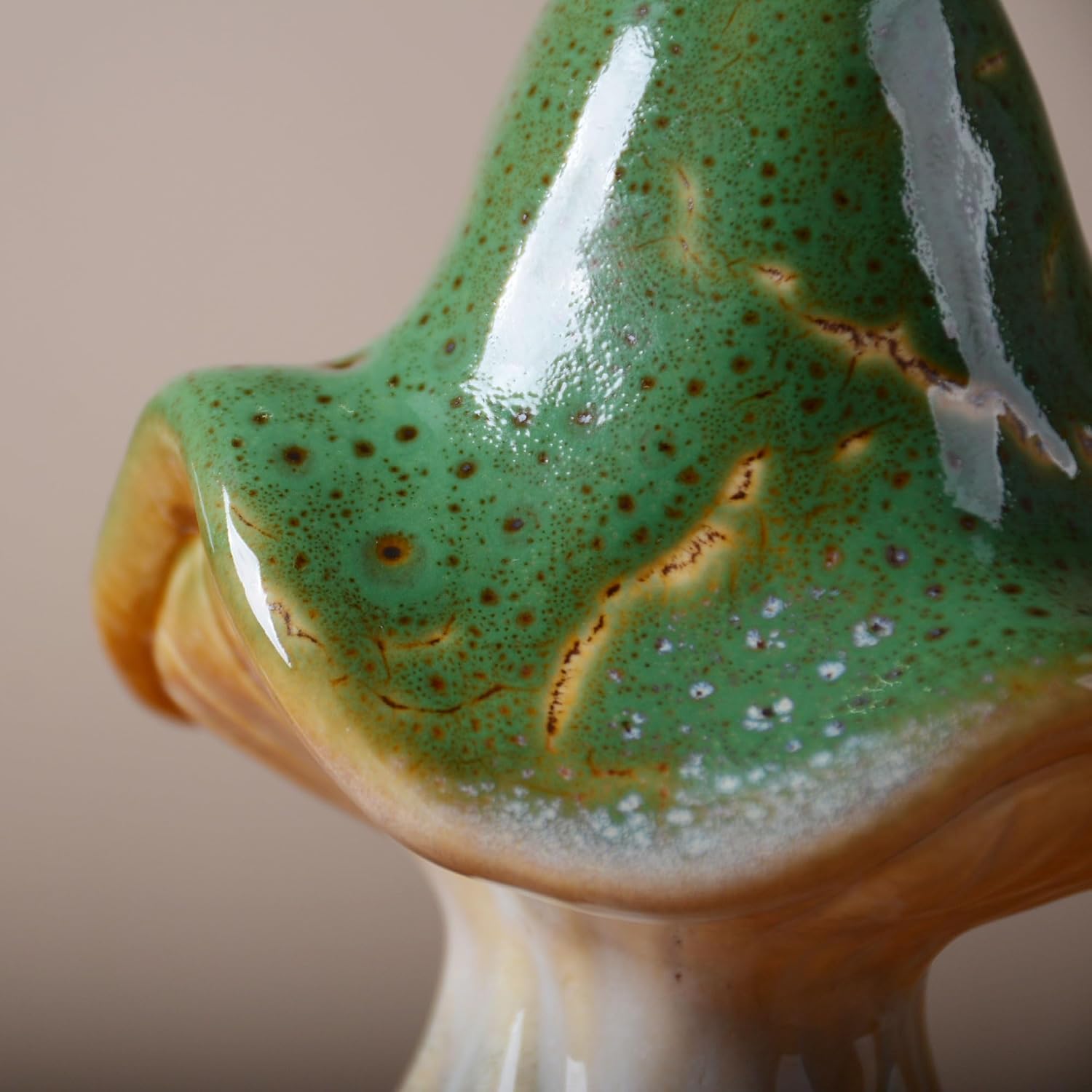 Mushroom Statue Decor Fairy Garden Sculpture Figurine Home Gift Art / 7.1 Inch