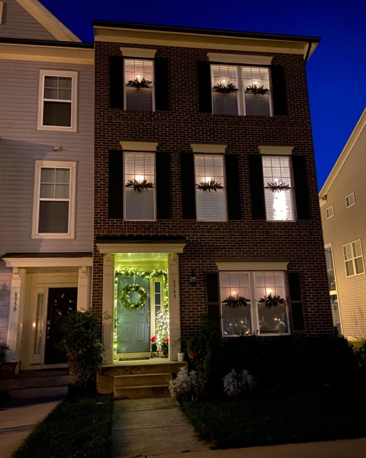 10 Pack Window Candles + 20 AA Batteries(Include, Run More Than 400 Hours) + Silver Candleholders + Suction Cups, 8''
