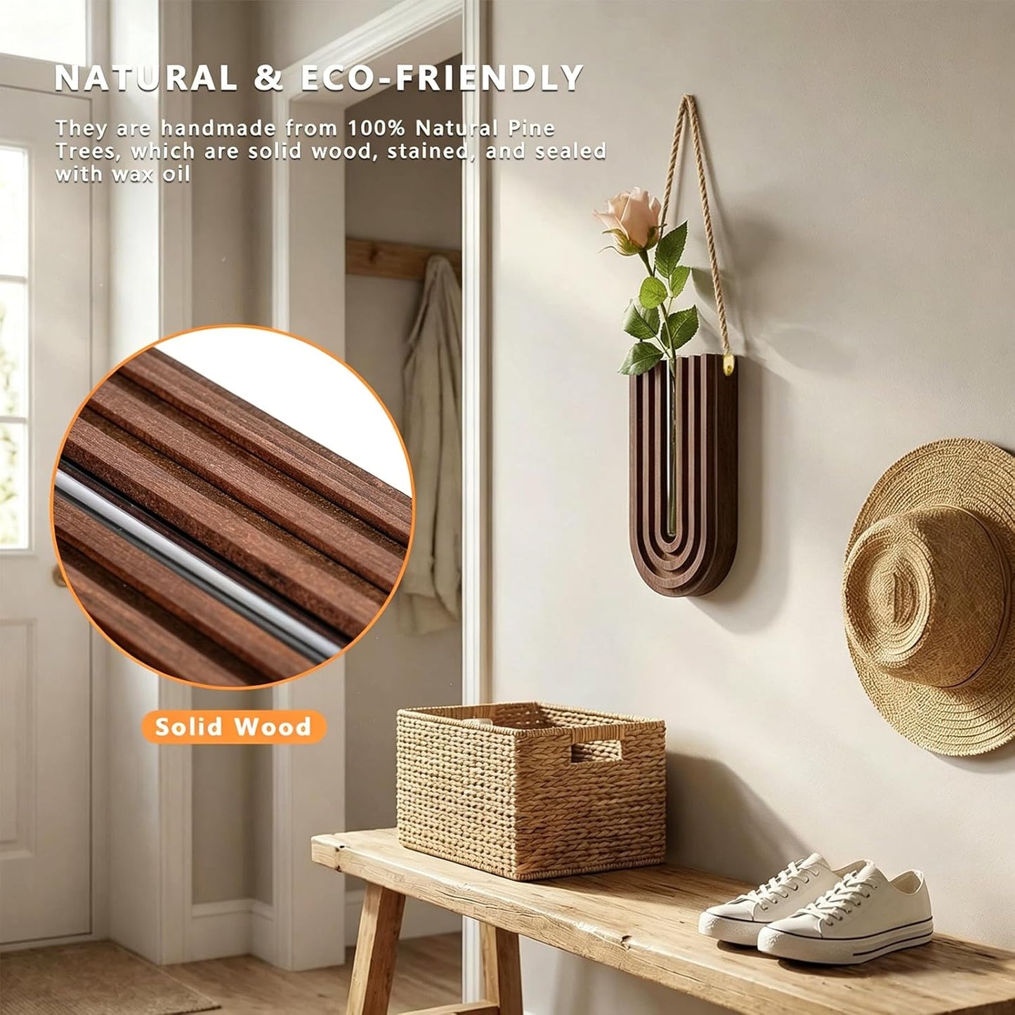 Wood Wall Planter / Set of 3