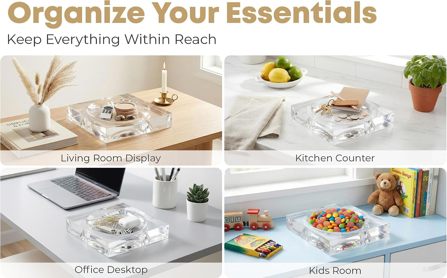 Acrylic Catchall Tray / Clear