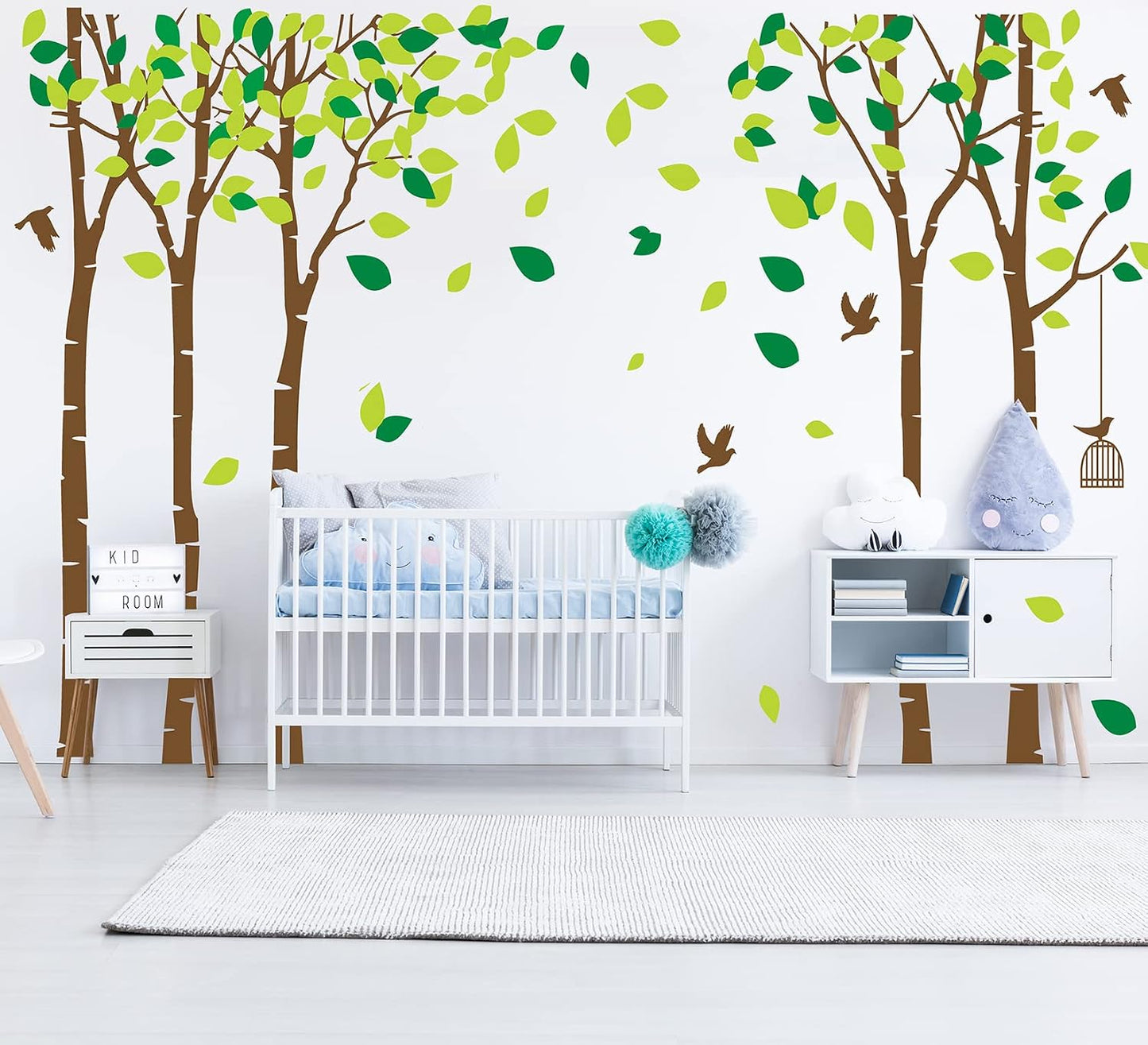 Giant Jungle Tree Wall Decal Tree Wall Sticker Removable Vinyl Sticker Mural Art Room Nursery