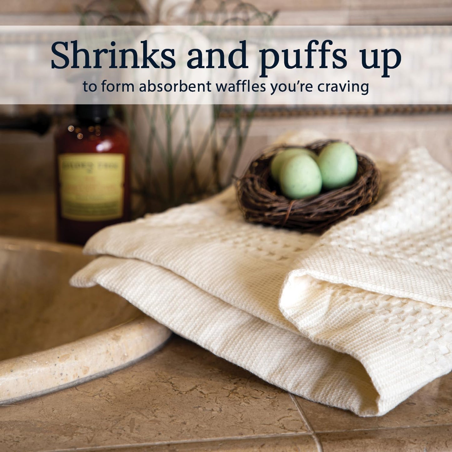 GILDEN TREE Waffle Bath Sheet Quick Dry Towel, Thin Luxury Bath Towels, Bath Sheets 40x80 Large Bath Towels, Modern