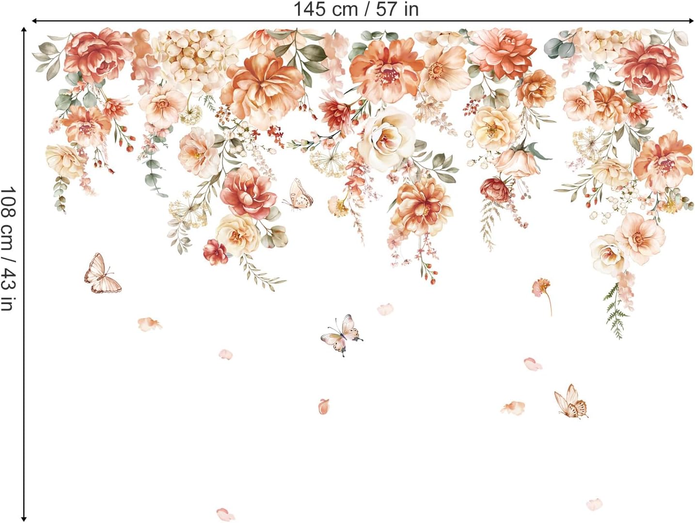 Boho Flower Wall Decals