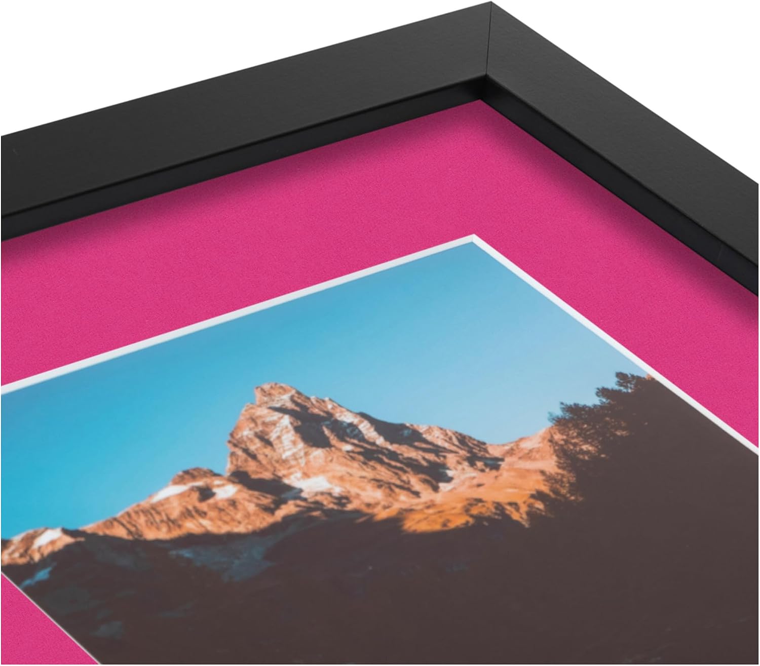 ArtToFrames Collage Picture Frame 3 Opening 3-8x12 Photo Frame | Made in USA | Black Frame Tulip and Black Mats | Wall