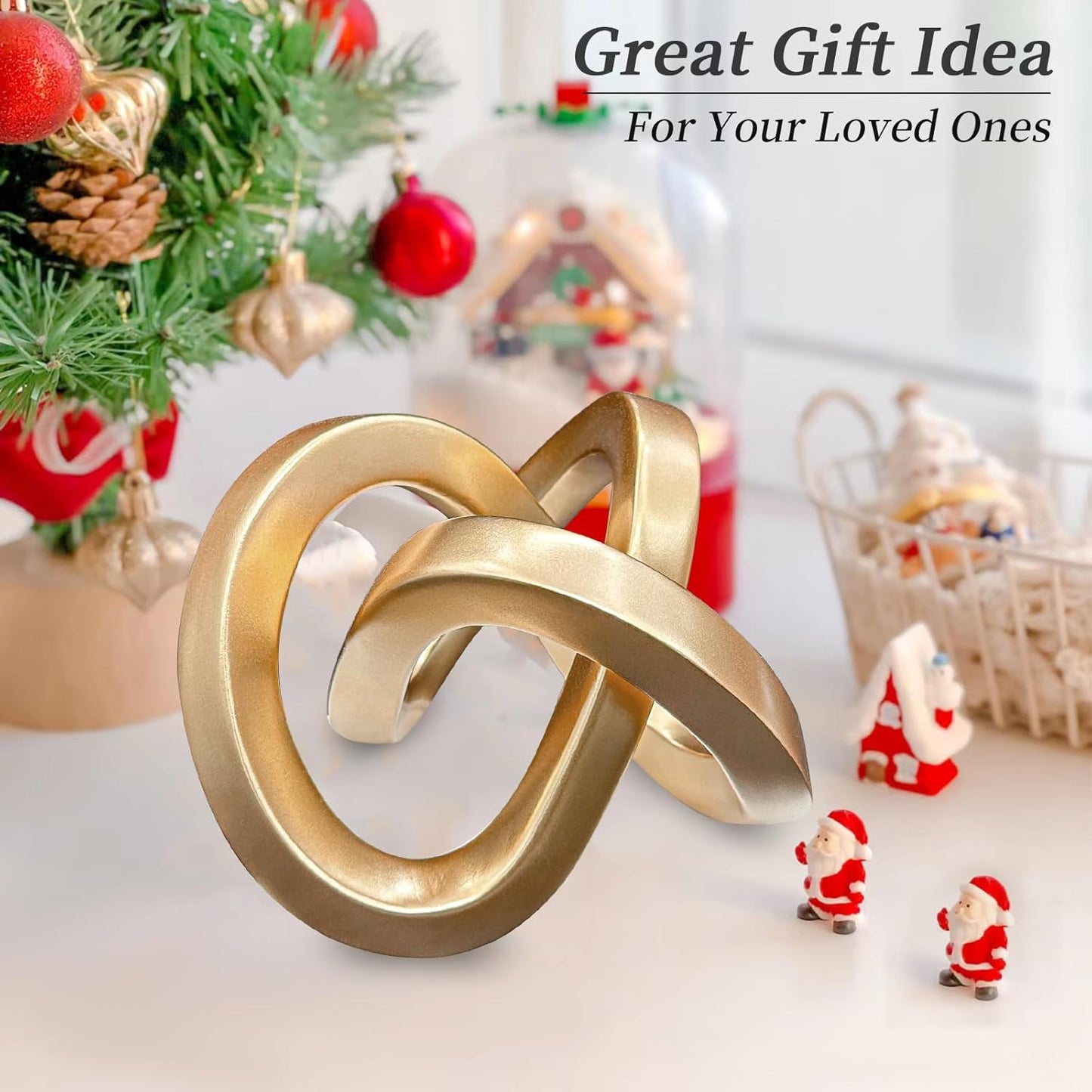 Multi-Angle Geometric Sculptures Statues / Gold