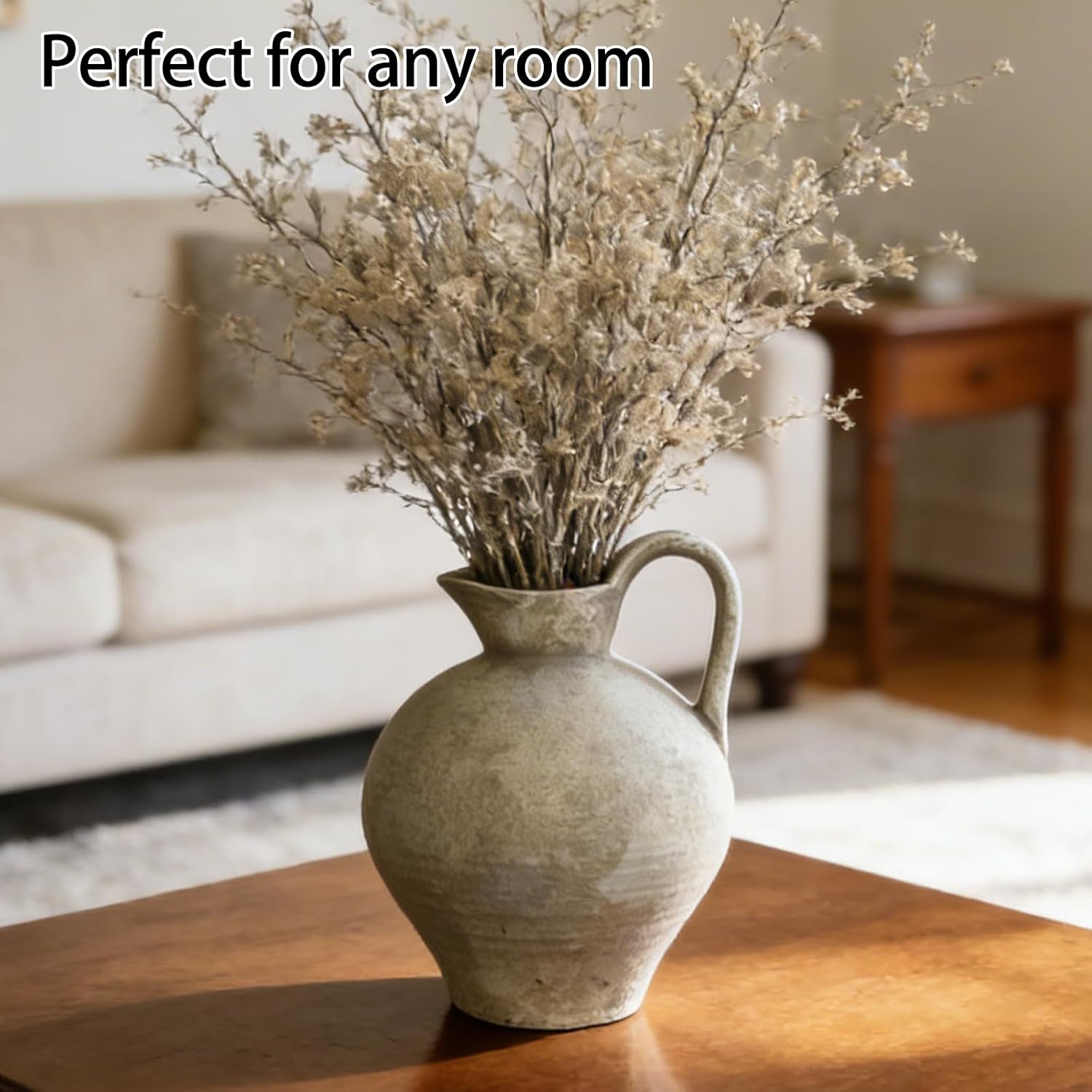 Ceramic Rustic Vase / Beige / Shape 1