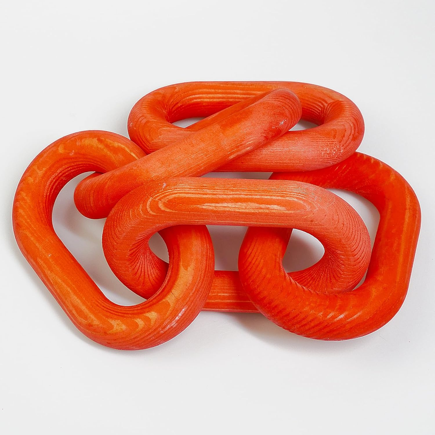 5-Link Wood Knot Chain Link Decor / Blue / 18.9 Inch