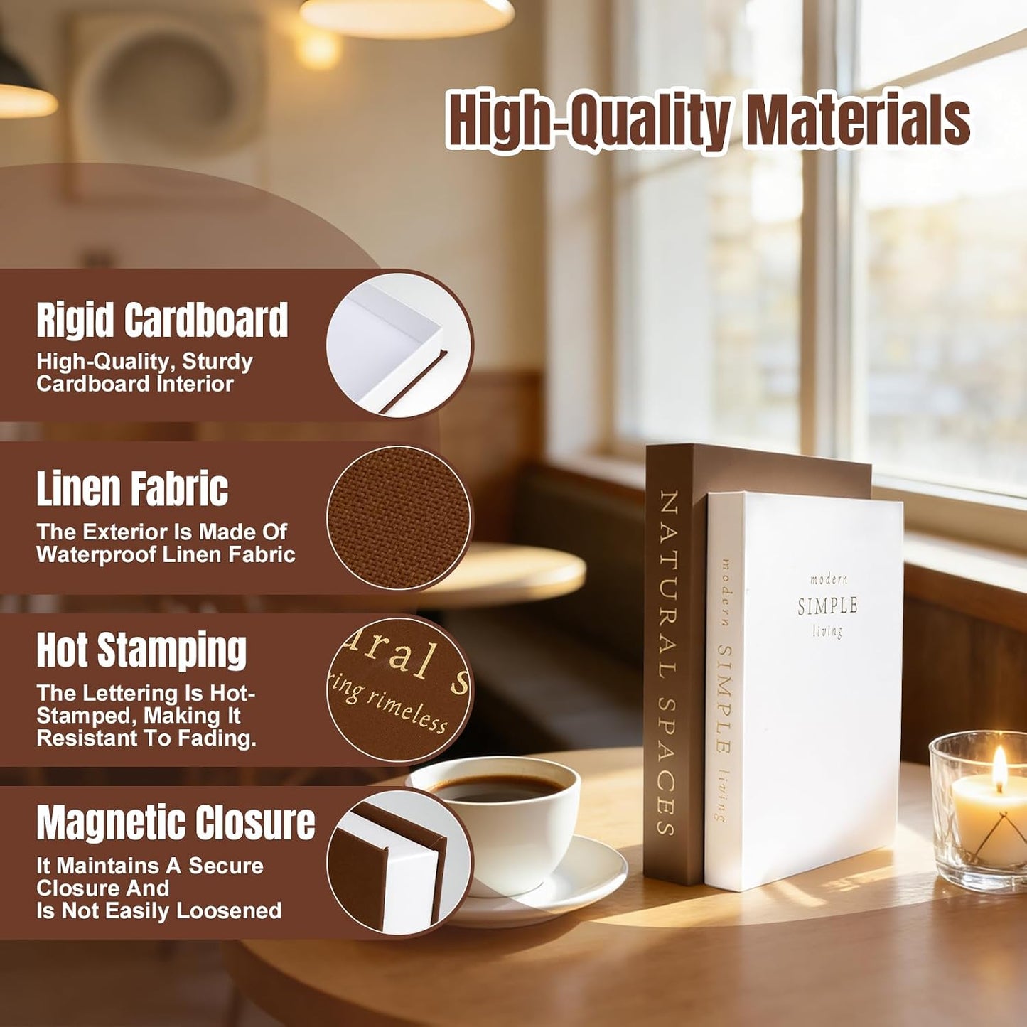 Stylish Boxes / Exquisite Decorative Books / Set of 2