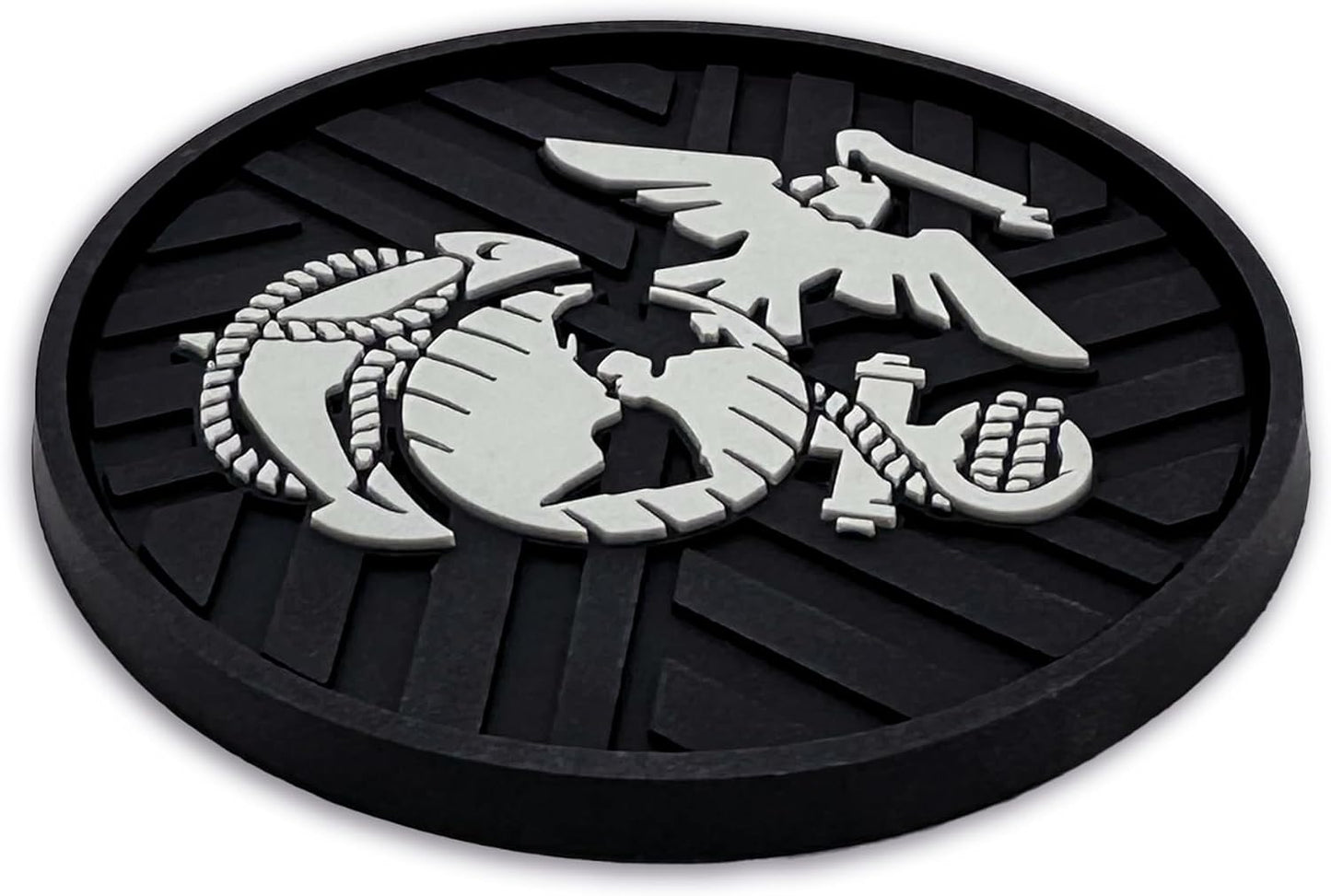 Officially Licensed US Corps Insignia Textured 3D Automotive Religious Silicone Coasters / Marine