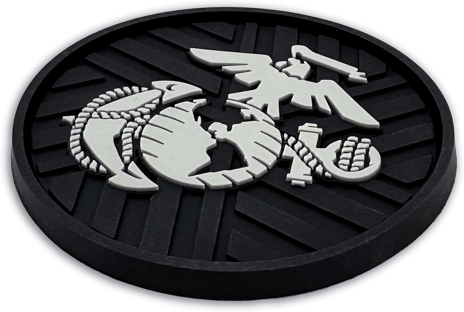 Officially Licensed US Corps Insignia Textured 3D Automotive Religious Silicone Coasters / Marine