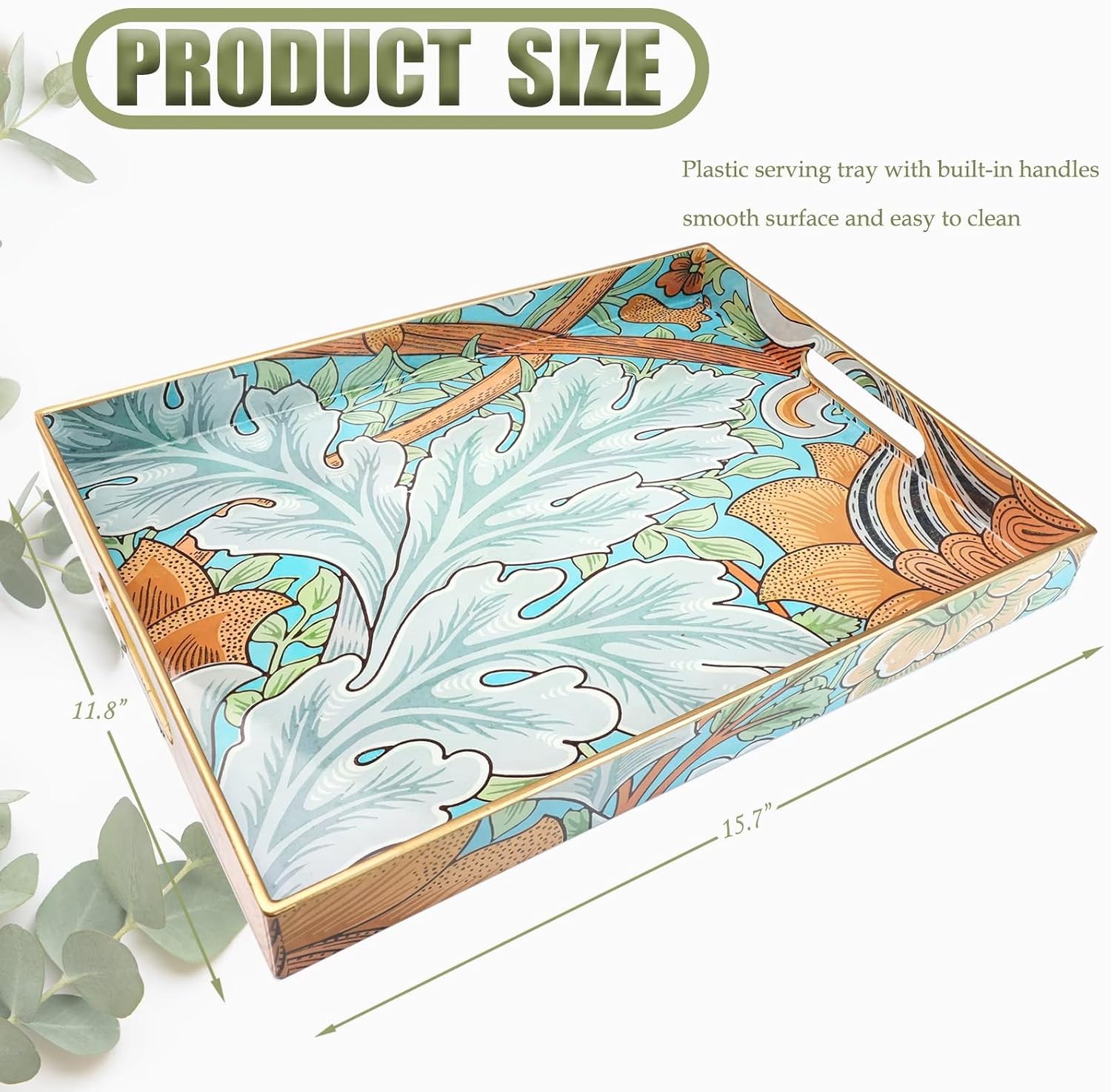 Serving Tray / Plastic Decorative Tray / Multi E