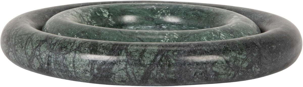 Creative Co-Op Green Marble Trivets, Set of 2