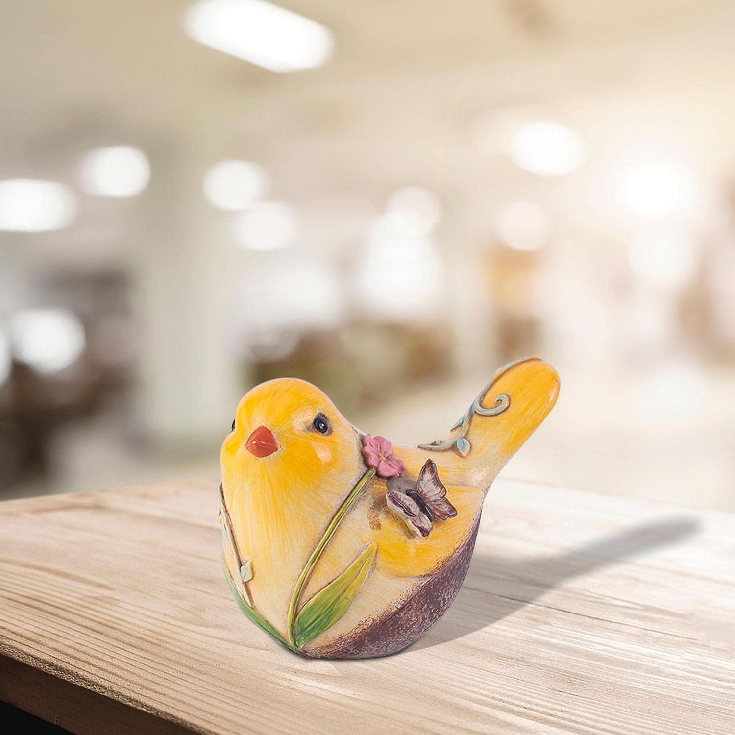 Mini Bird Animals Miniature Figurines / Yellow