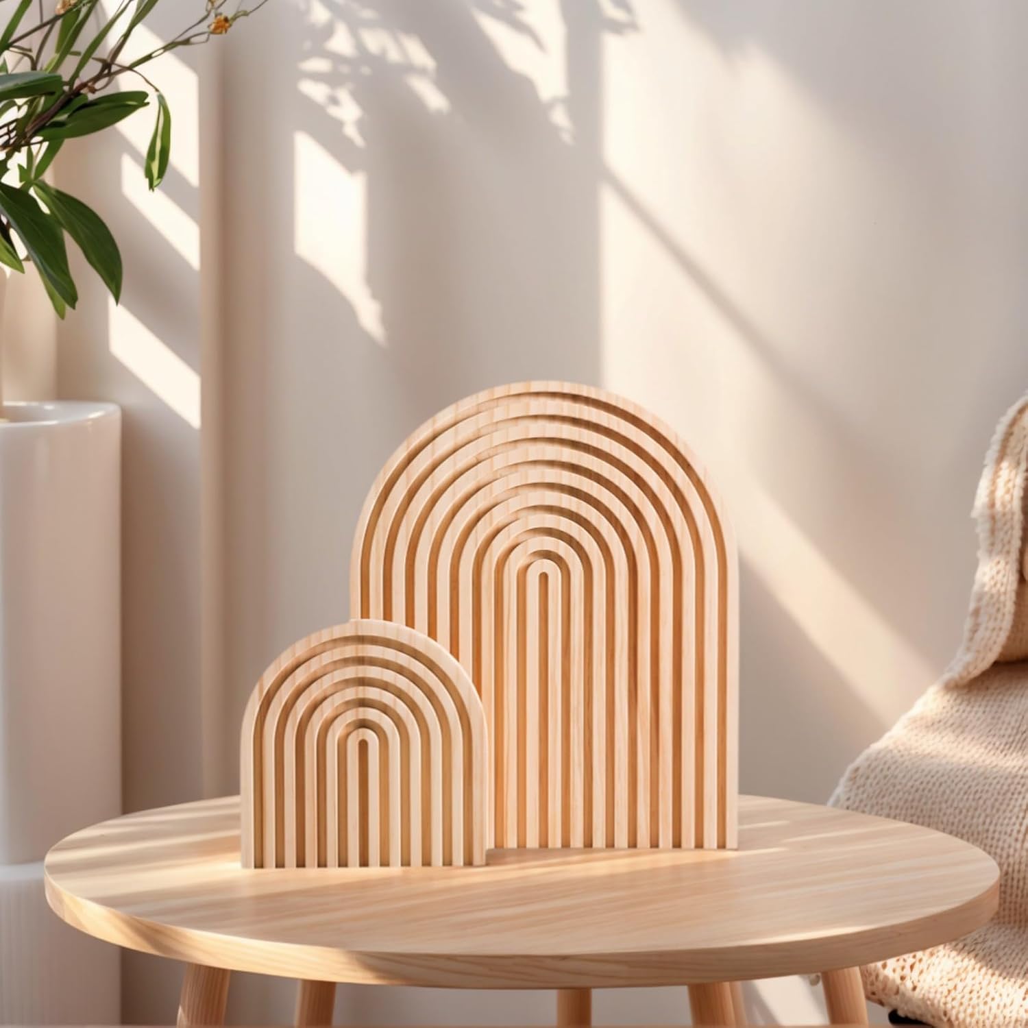 Light Pine Finish / Natural / Set of 2