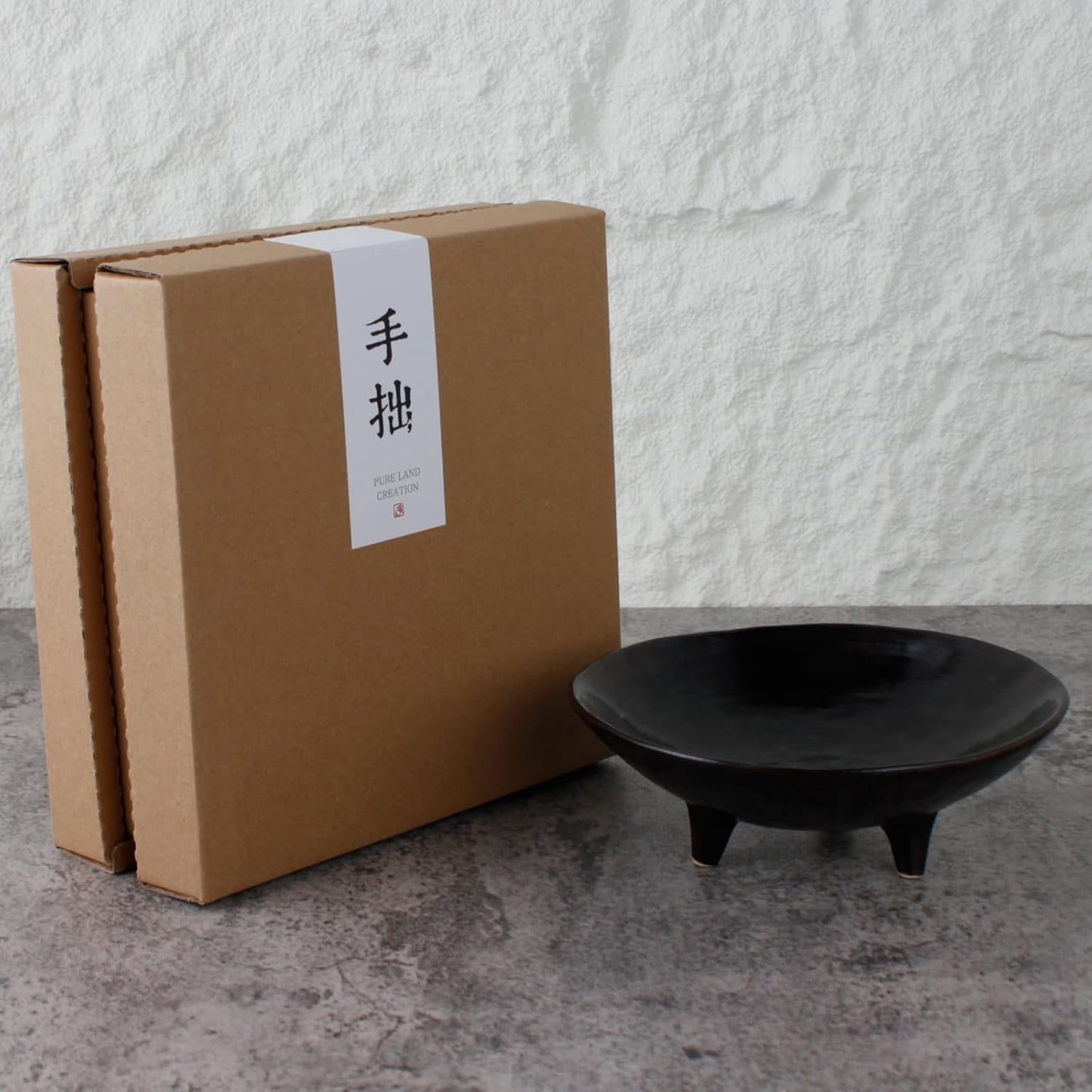 Multi-Purpose Small Ceramic Bowl / 6.1" DIA / Natural Black