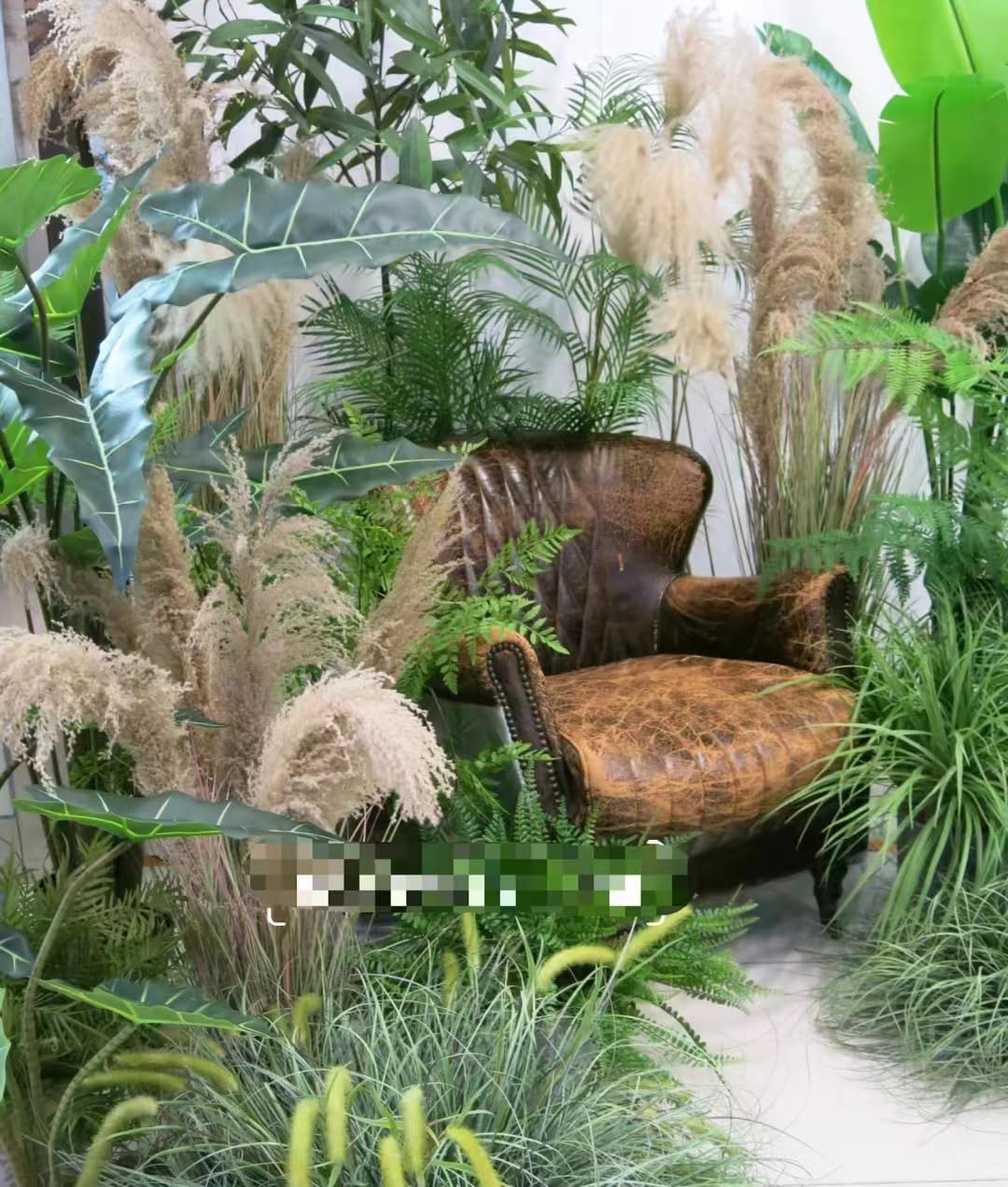 Faux Grass / Pots / 43in / Set of 2