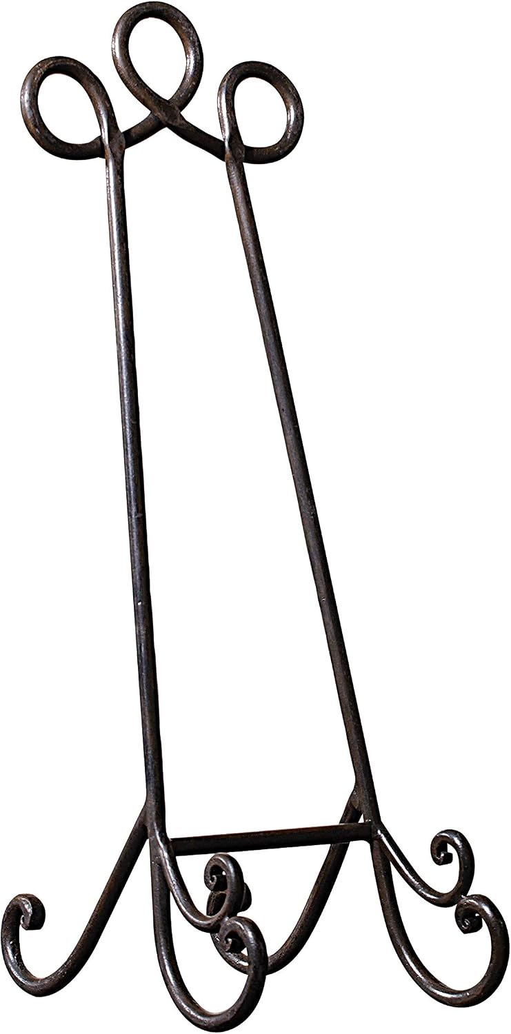 Creative Co-Op DE1159 Grey Metal Easel 24 Inch High