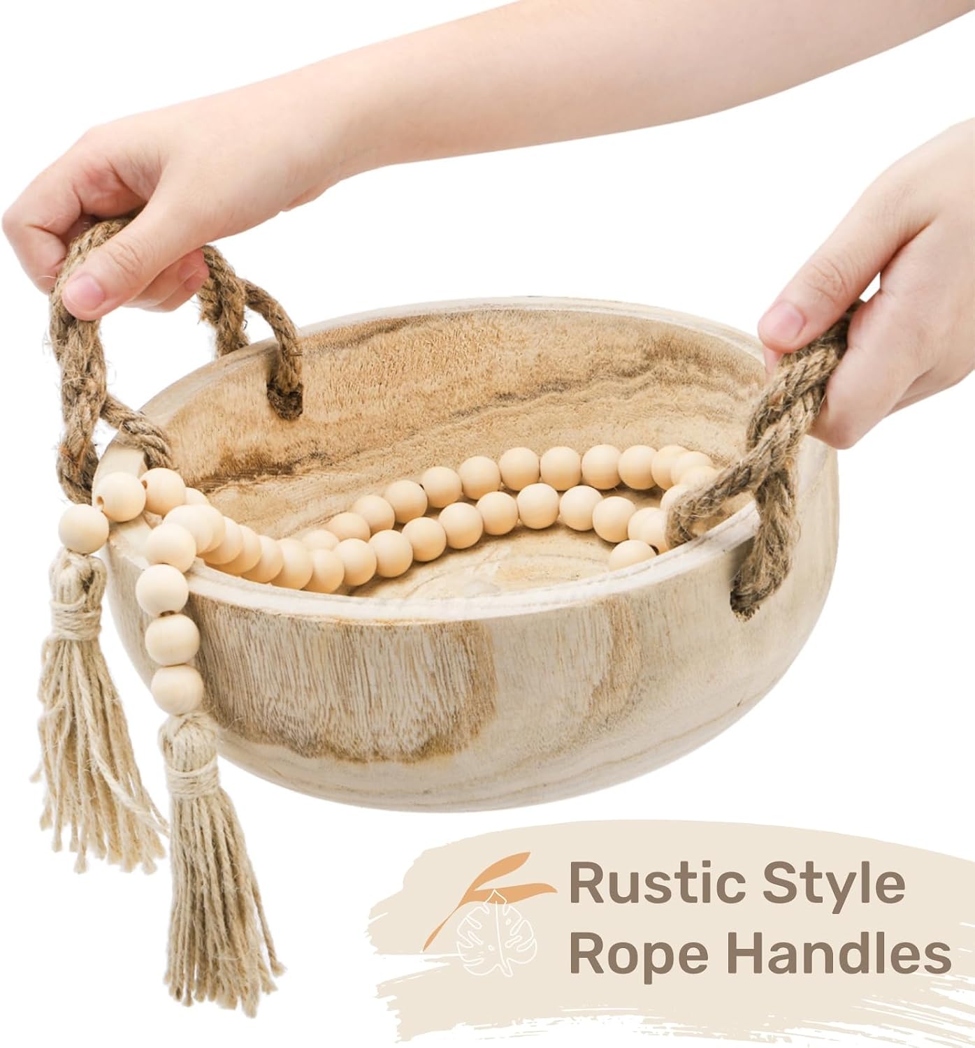 Rope Handles Bead Garland / 9.5 Inch