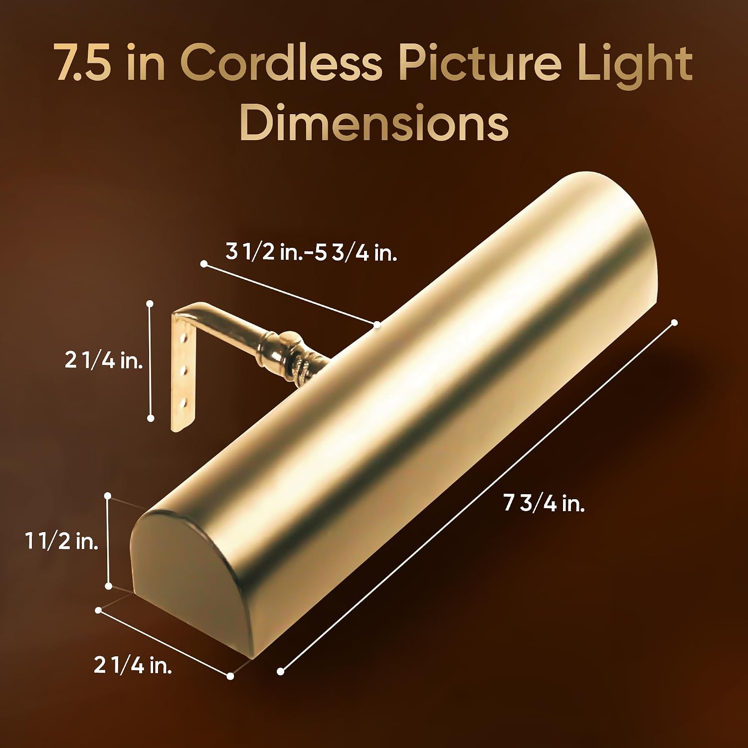 Concepdesigns Picture Light, Battery Operated Picture Light, Dimmable Wireless Picture Lights for Wall, Art Light