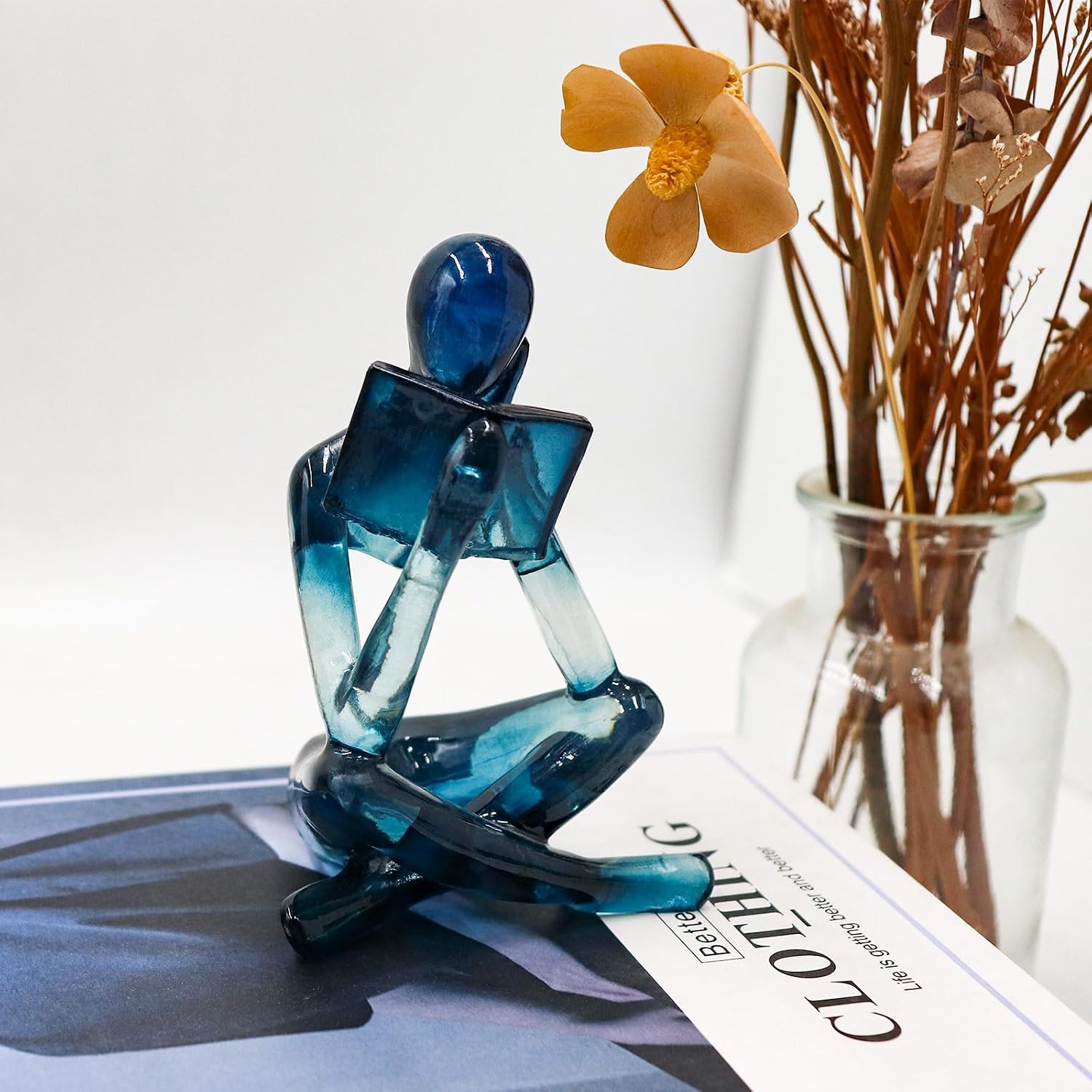 Modern Aesthetic Figurine / Blue / Right Hand