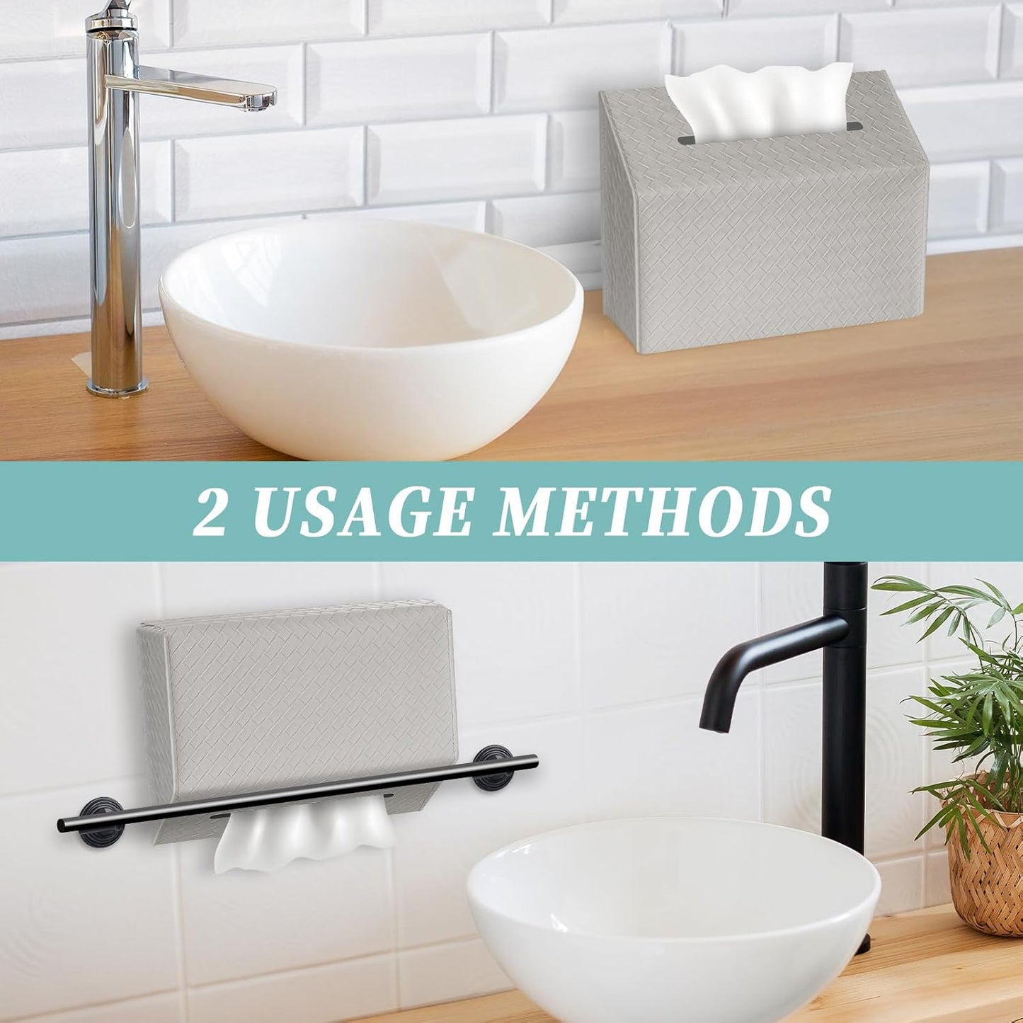 Versatile for Countertops and Towel Racks / Gray