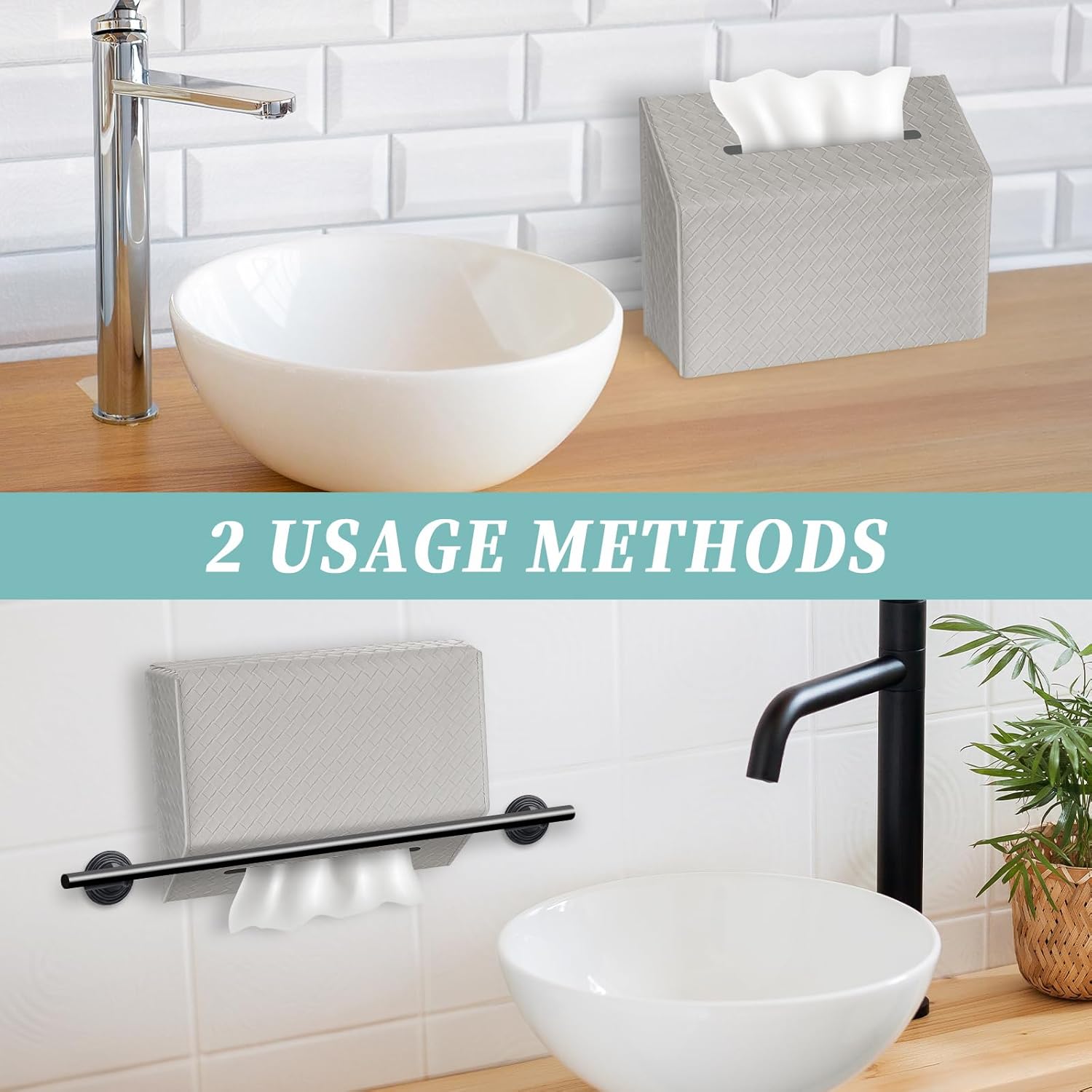 Versatile for Countertops and Towel Racks / Gray