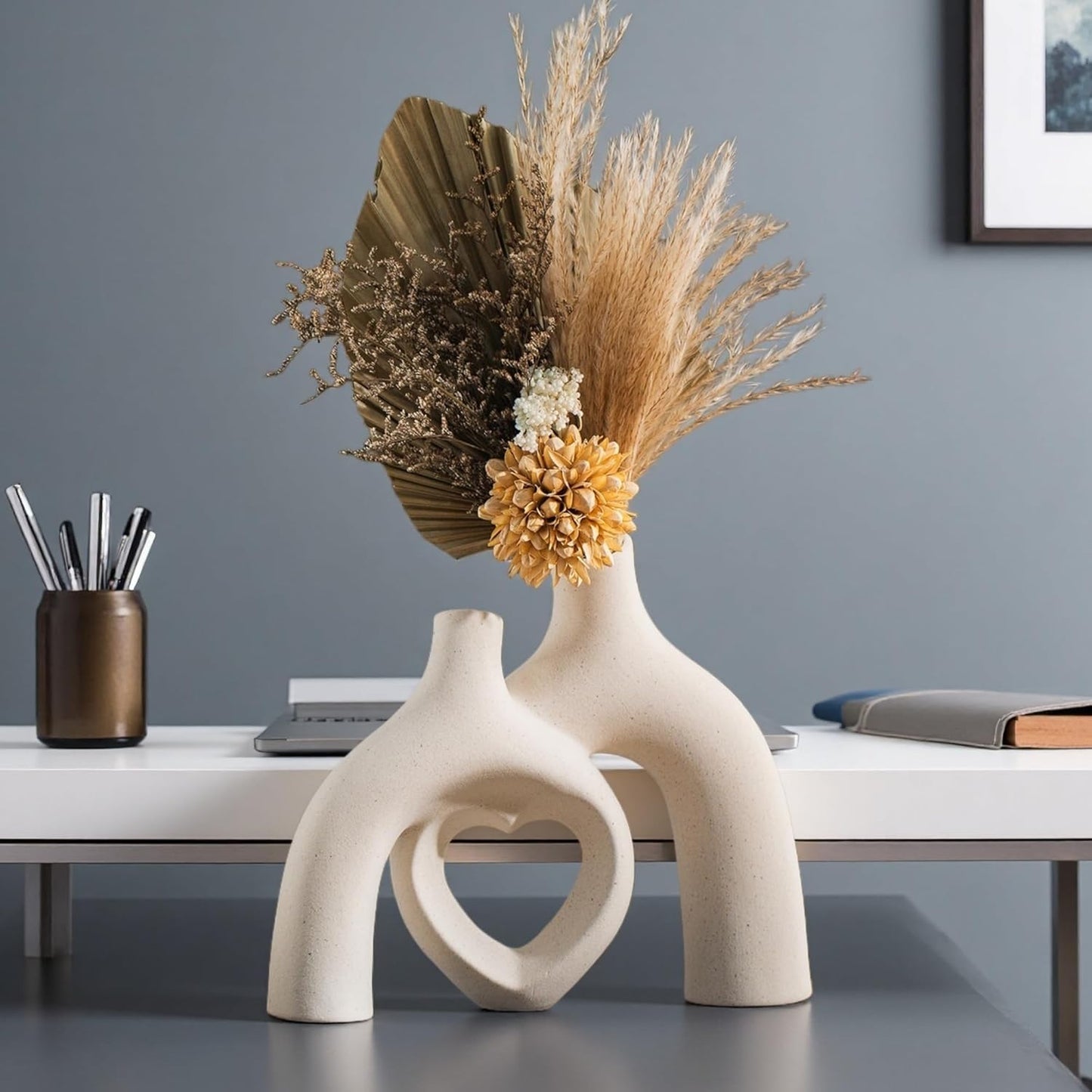 Modern Ceramic Vase / Milky White
