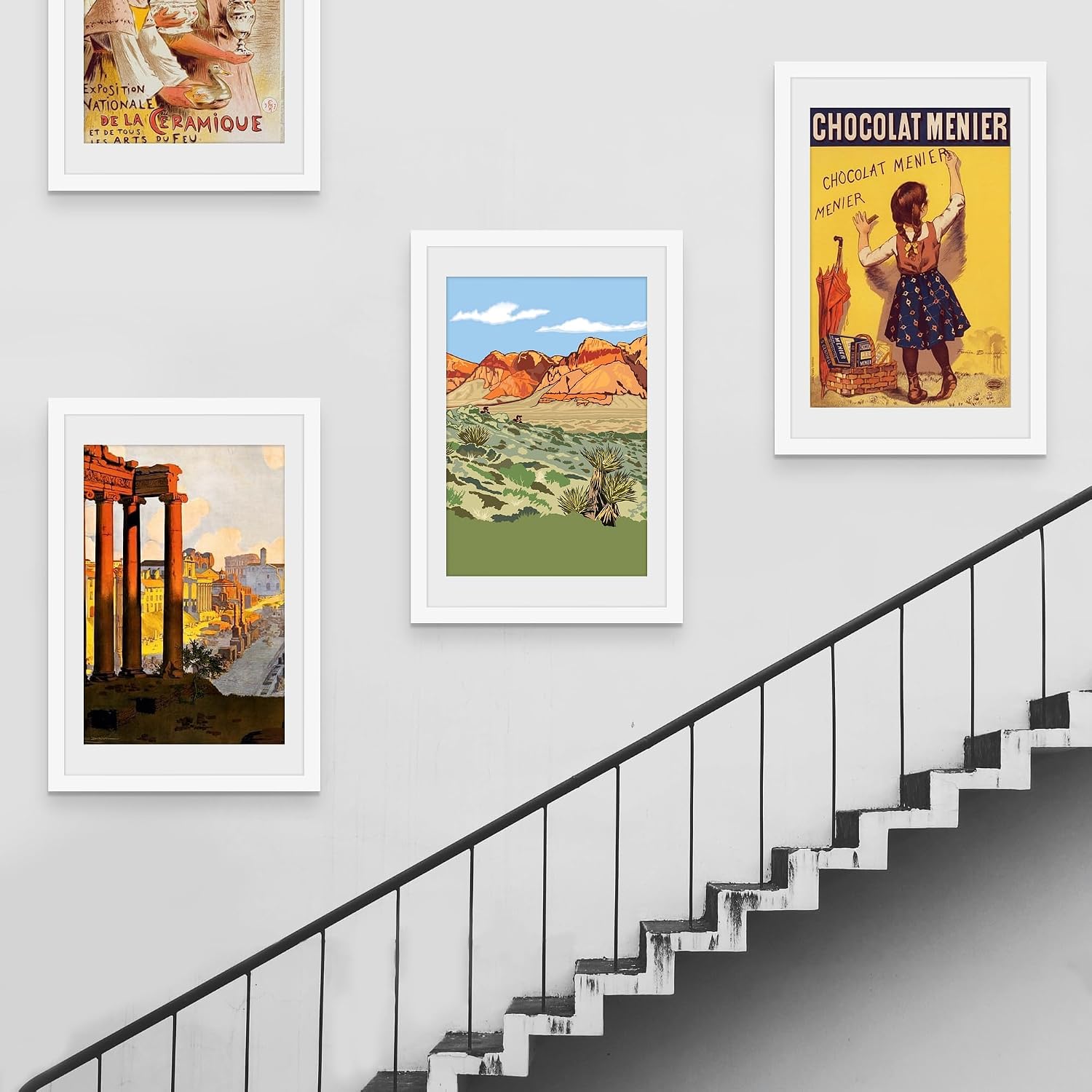 24x36 White Poster Frame, Picture Frame for Wall, 3 Pack | Fits 20x30 Photos With Mat or 24x36 Without Mat, Vertical or