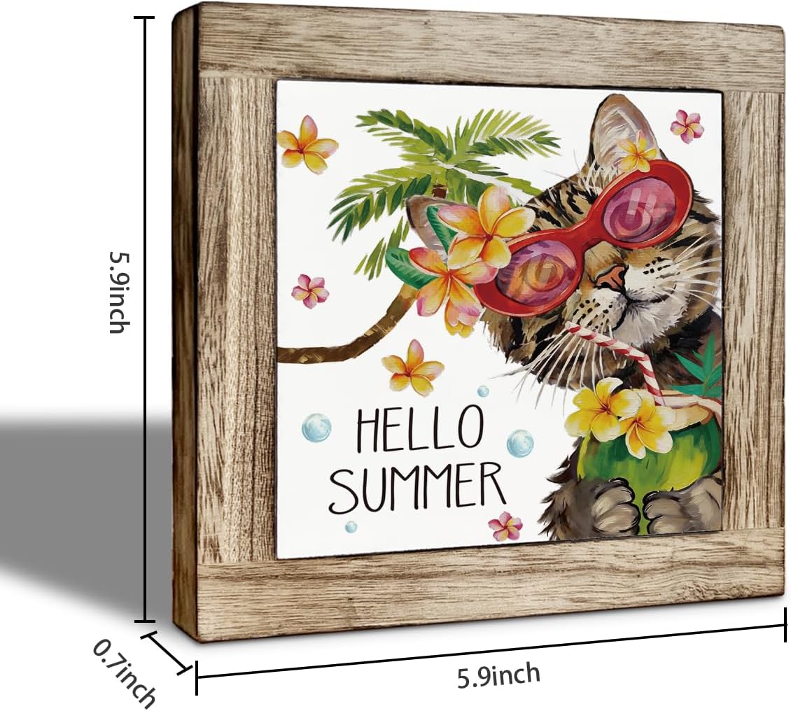 Summer Decor Sign Wooden Plaque / Summer 25