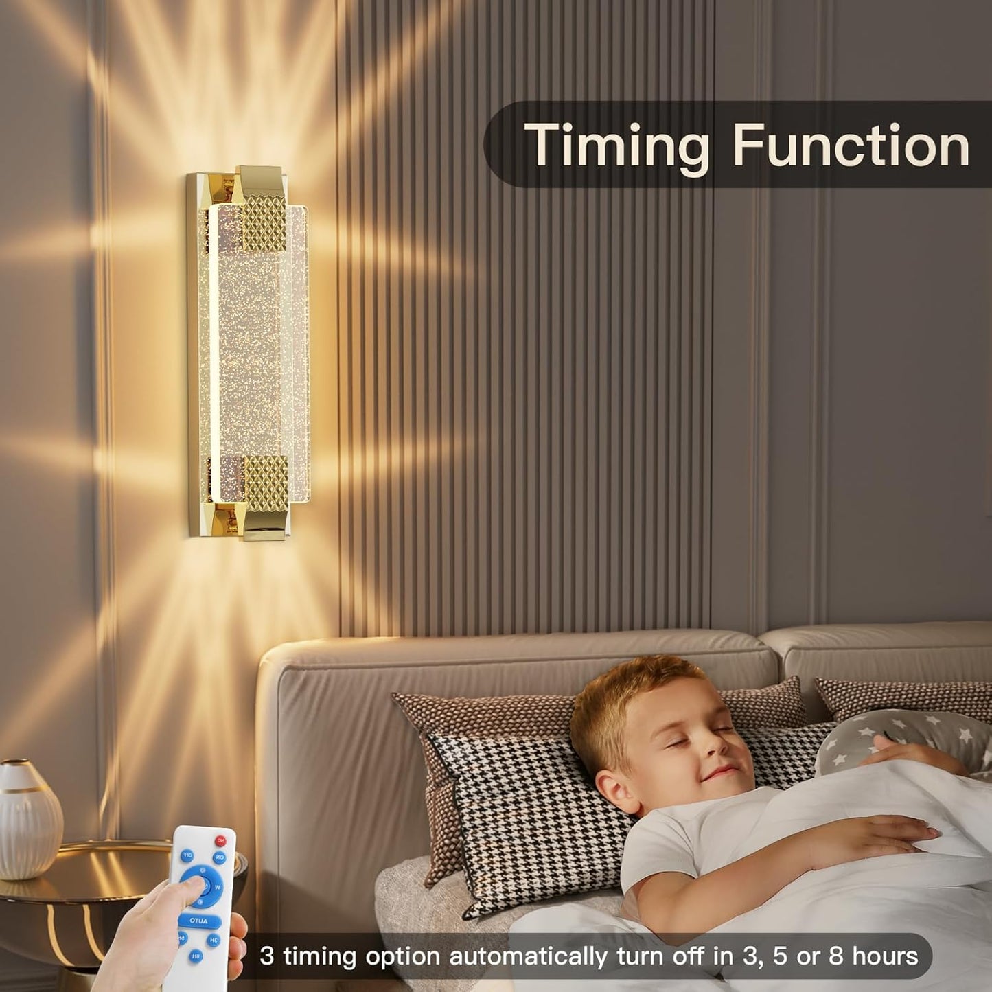 camuucci Battery Operated Wall Sconce, Rechargeable Wall Light 1 Pack | Cordless Wall Lamp，Not Hardwired Wall Fixture
