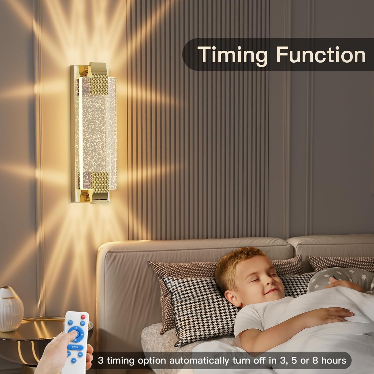 camuucci Battery Operated Wall Sconce, Rechargeable Wall Light 1 Pack | Cordless Wall Lamp，Not Hardwired Wall Fixture