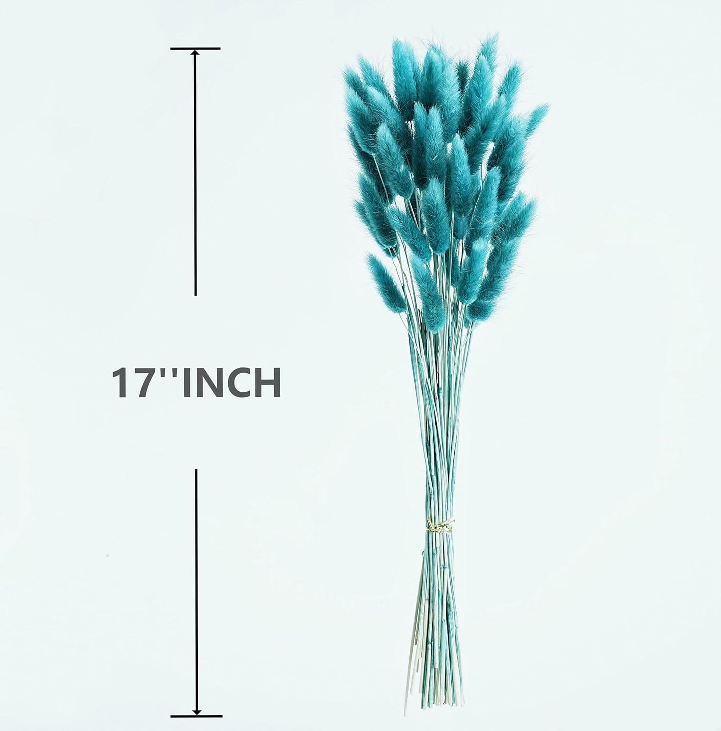 Dry Flowers for Decoration / Teal / Set of 120