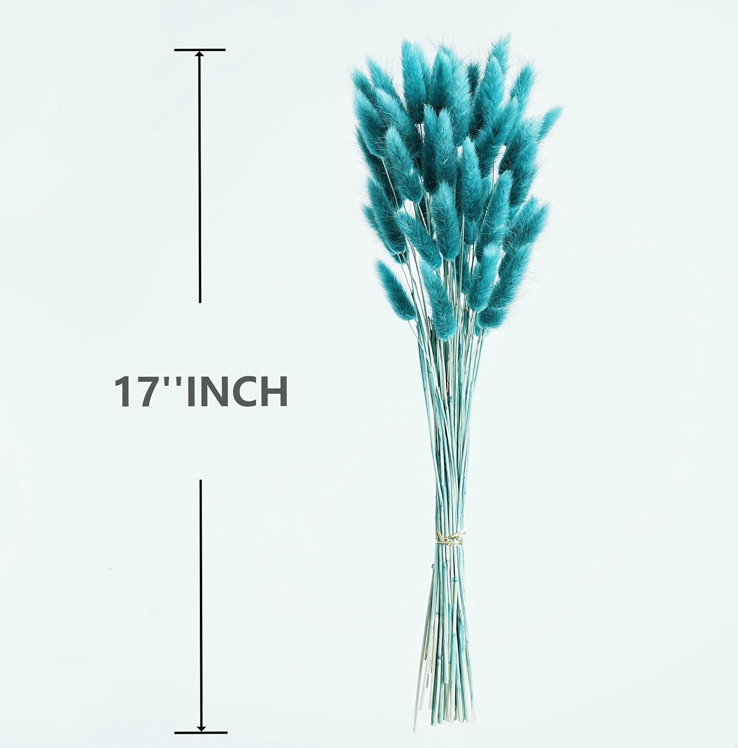 Dry Flowers for Decoration / Teal / Set of 120