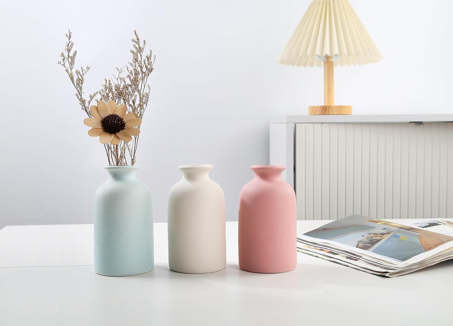 Ceramic vase Dry Flower Vases / Blue / Small